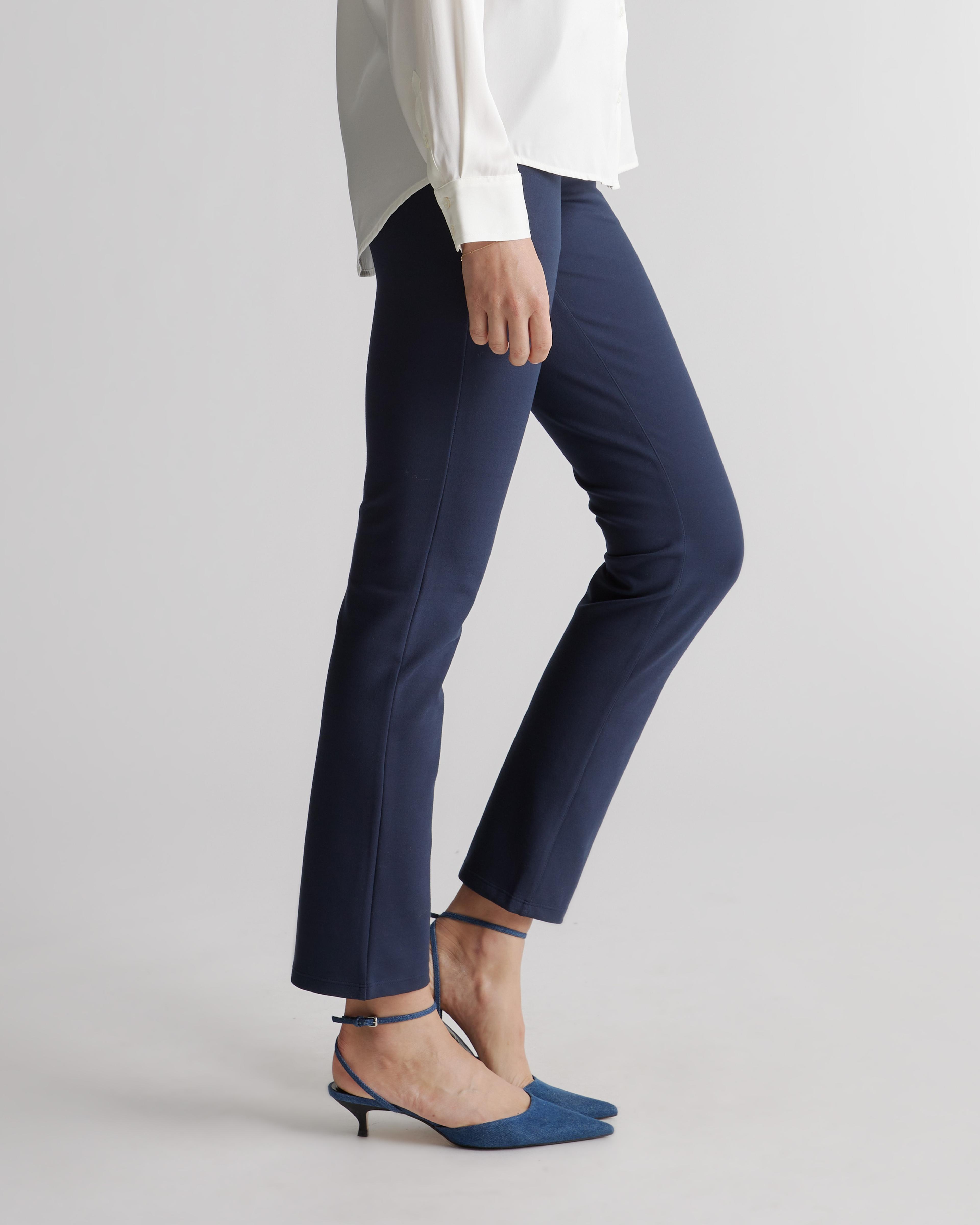 Ultra-Stretch Ponte Straight Leg Pocket Pant - Tall