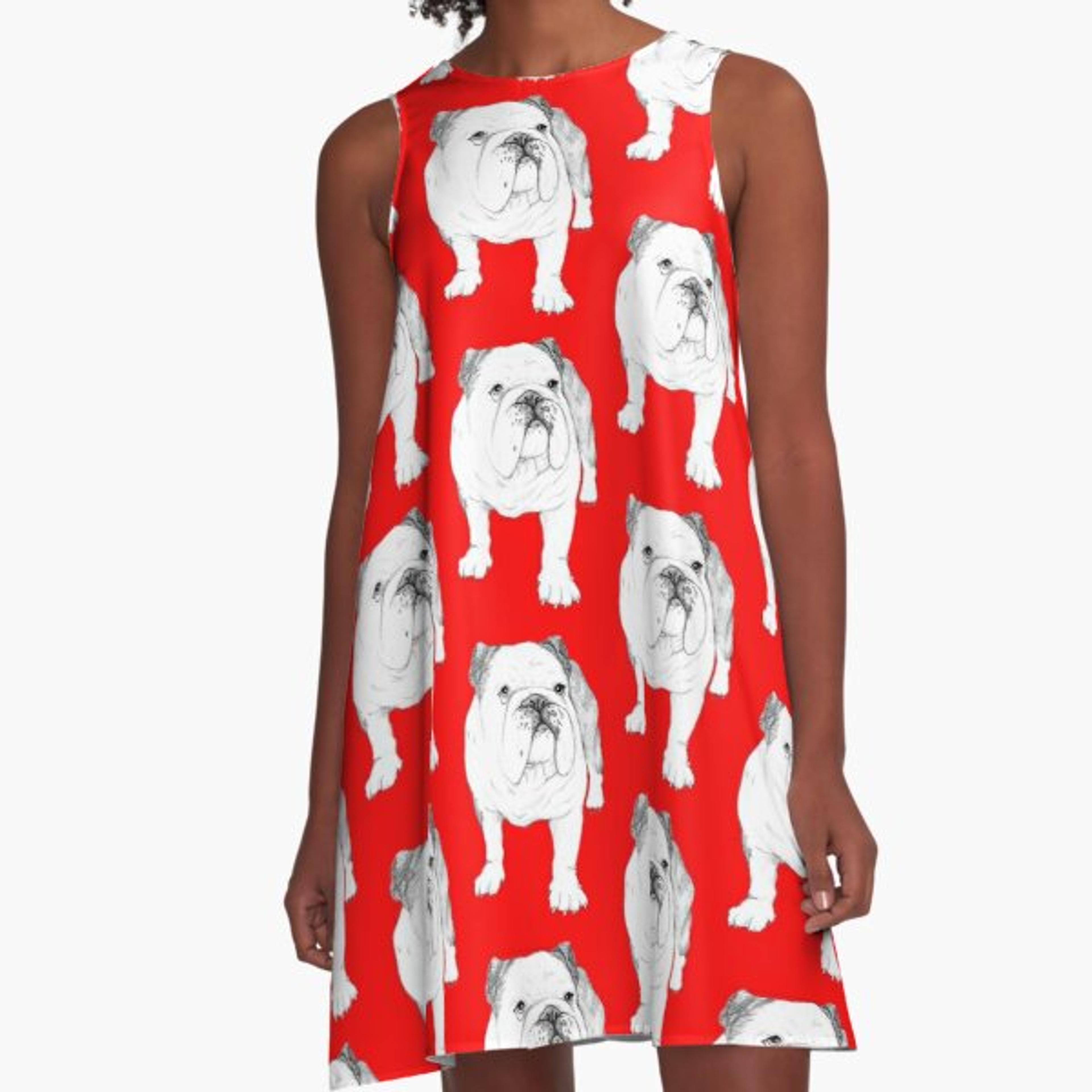 "Georgia bulldog" A-Line Dress for Sale by Shaney442 | Redbubble