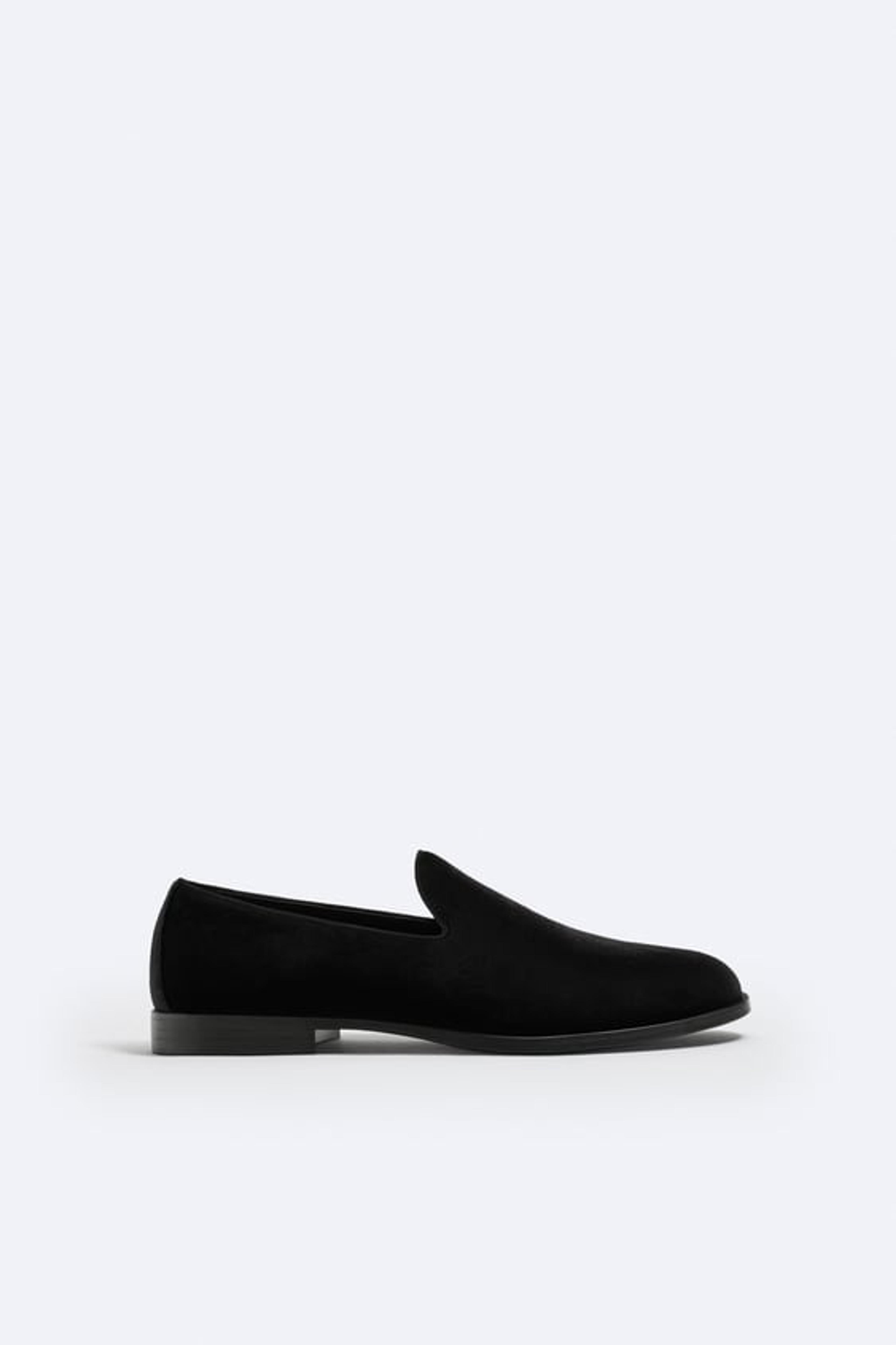 VELVET LOAFERS - Black | ZARA United States