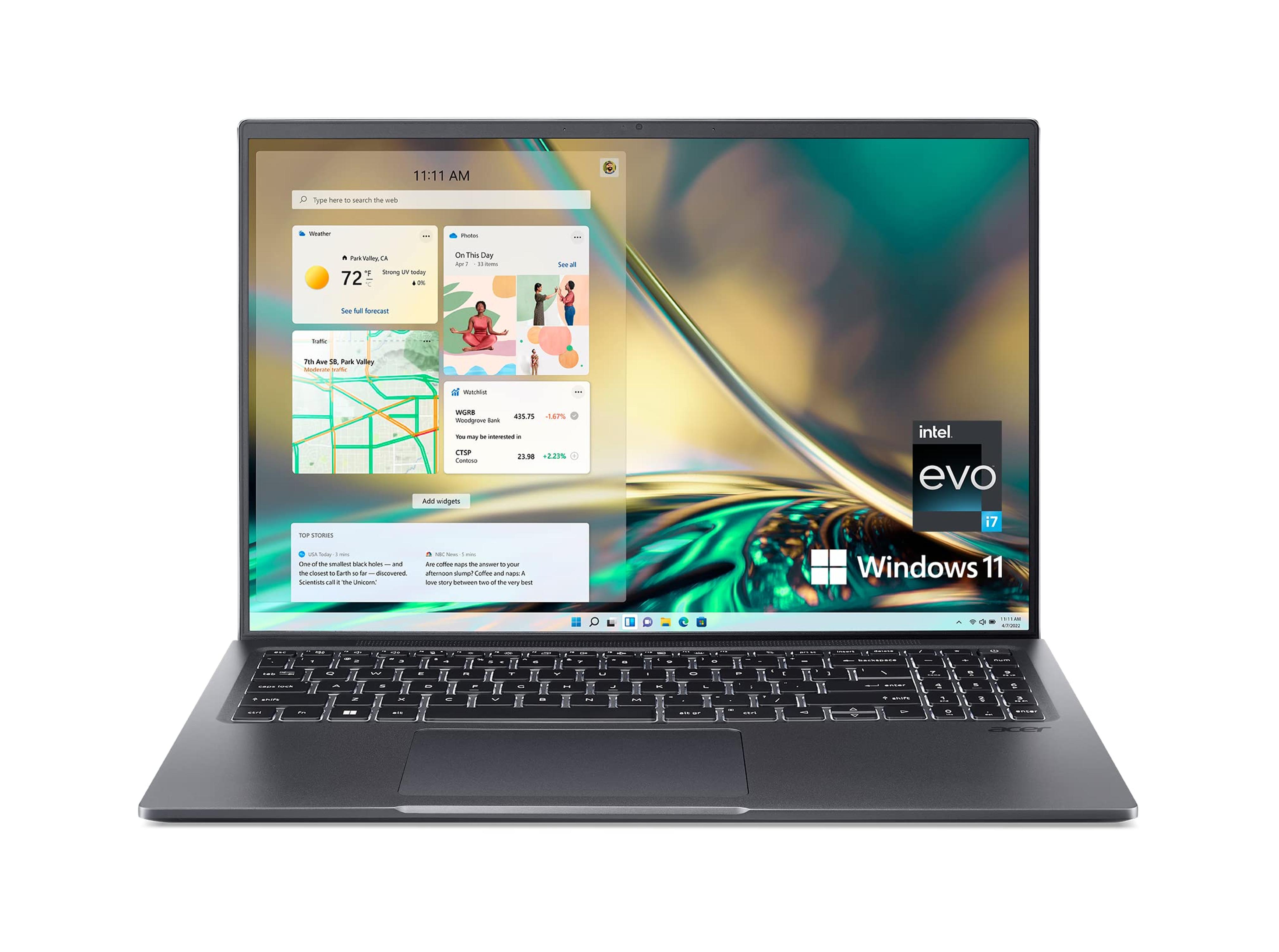 Acer Swift X Intel Evo Thin & Light Creator Laptop | 16" WUXGA 100% sRGB | 12th Gen Intel i7-1260P | Intel Arc A370M | 16GB LPDDR5 | 512GB Gen4 SSD| Killer WiFi 6E AX1675 | Windows 11 | SFX16-52G-73U6