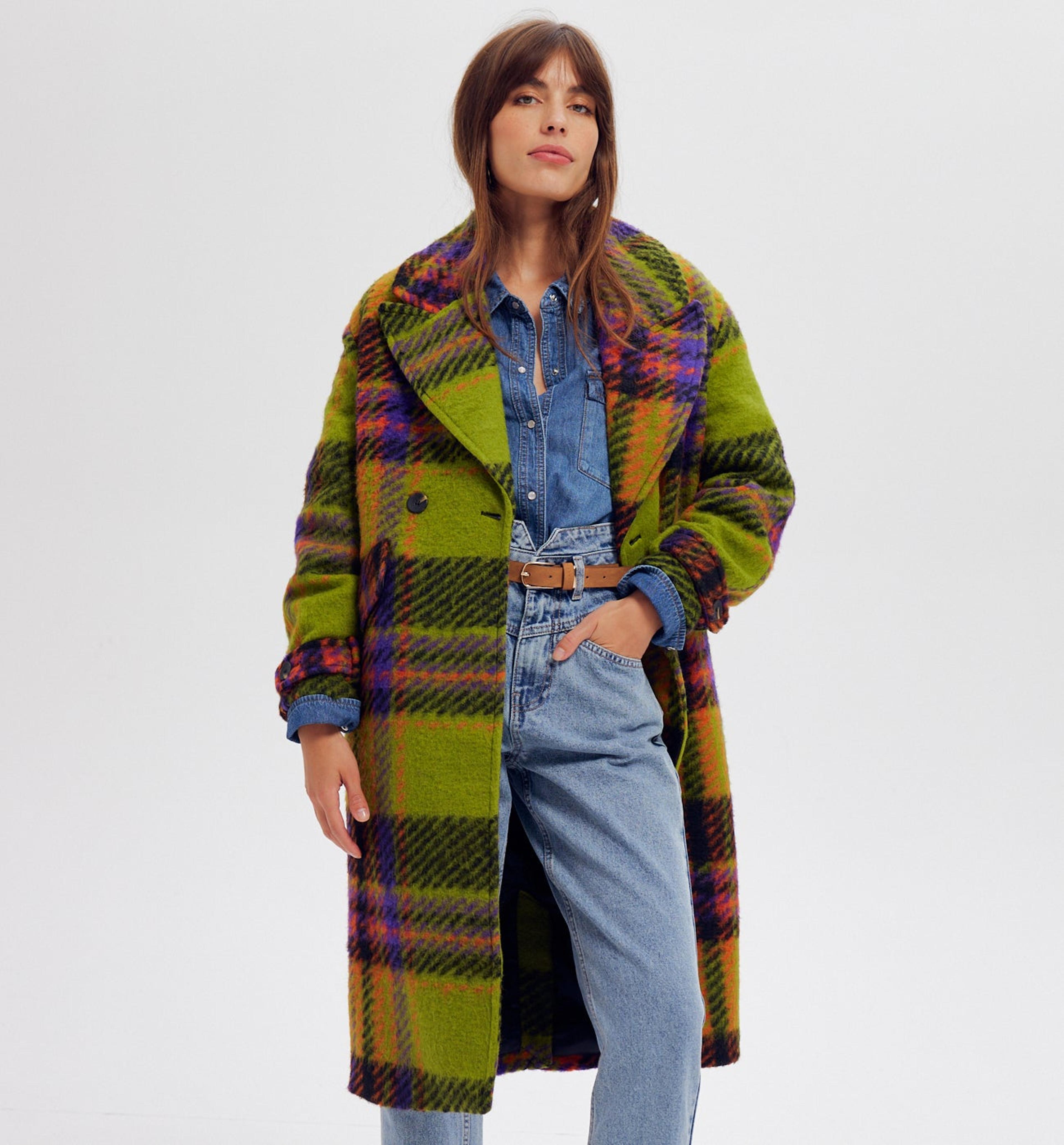 SIMONE wool coat - Multicolour checks