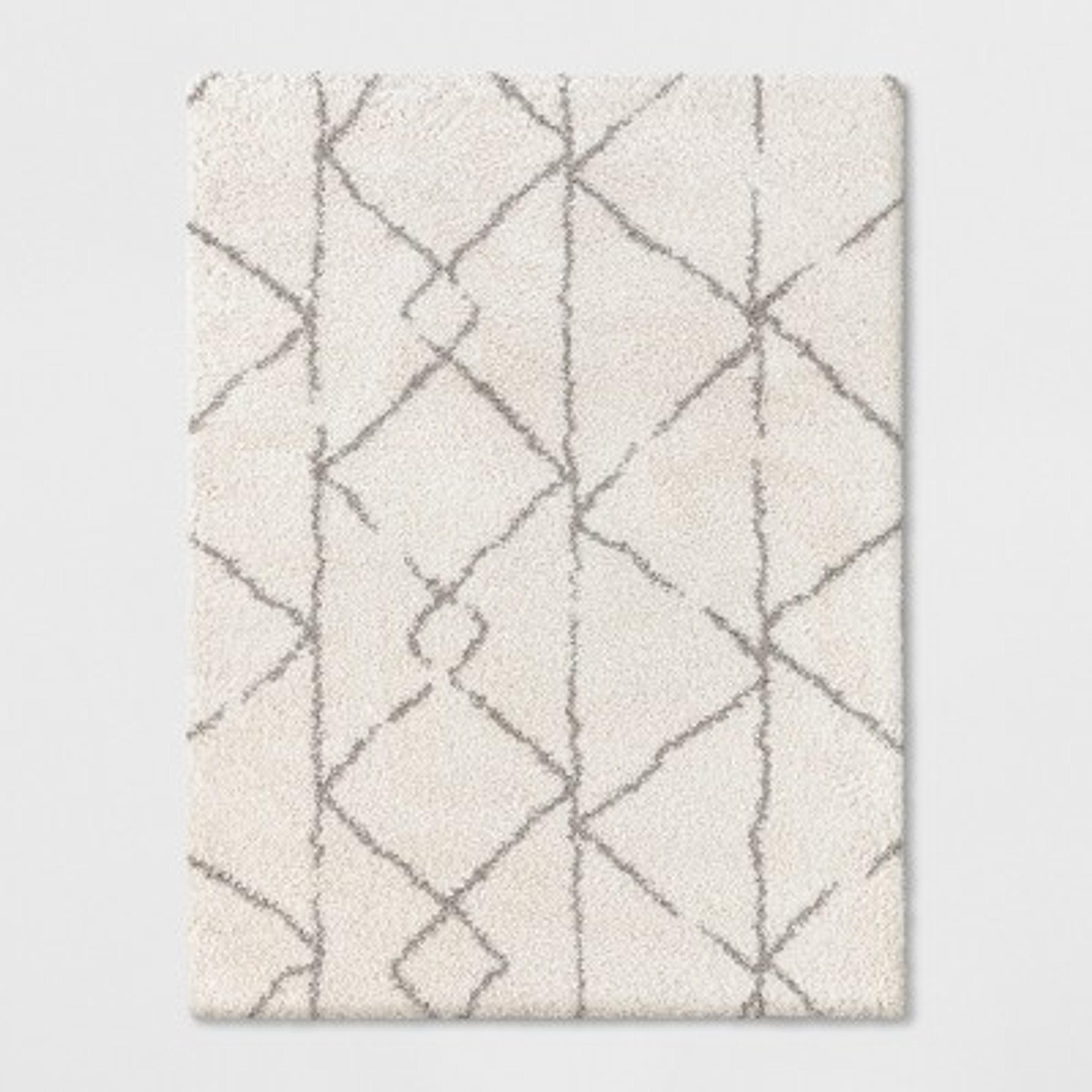 9&#39;x12&#39; Geometric Design Woven Area Rugs Cream - Project 62&#8482;