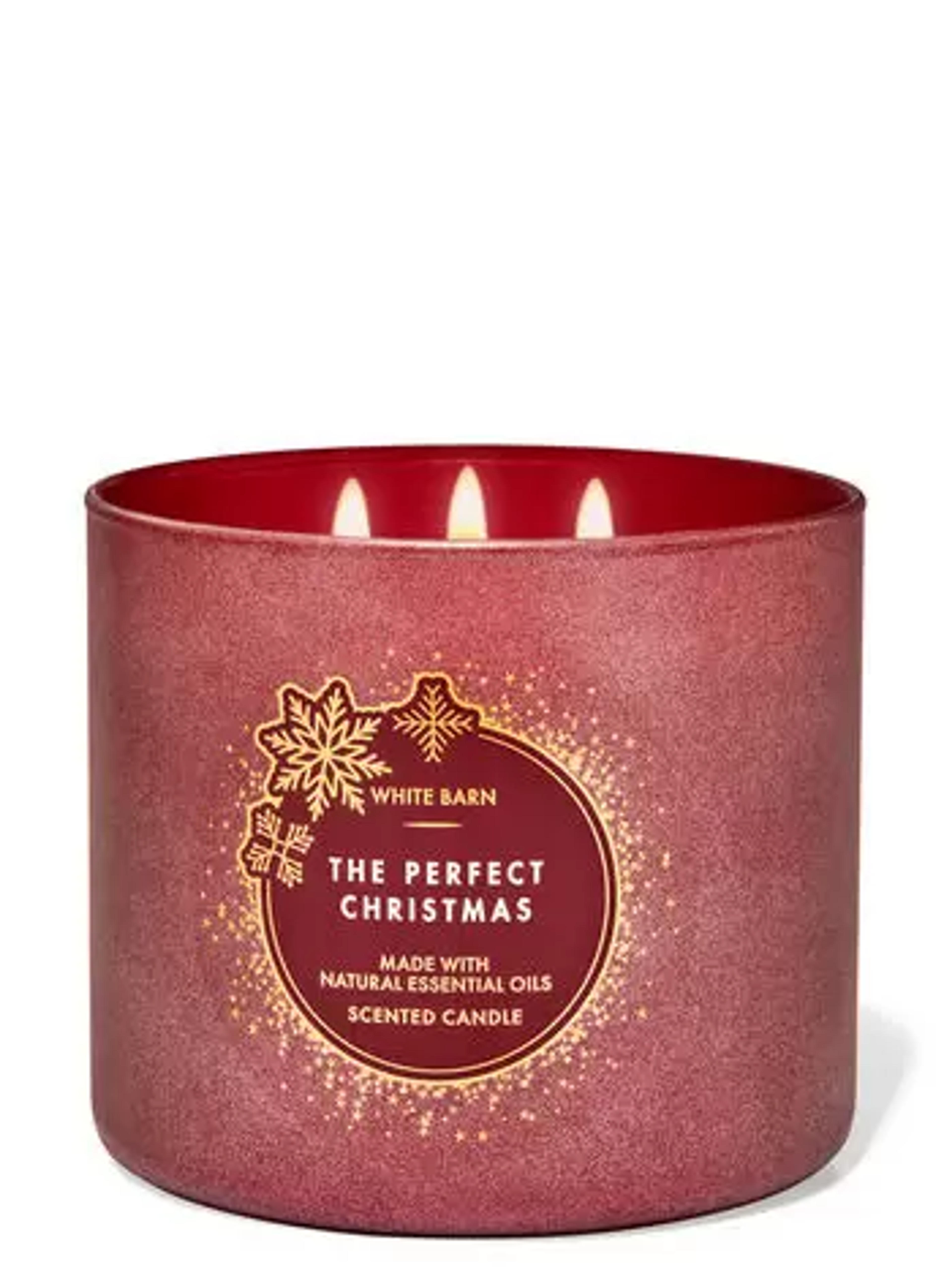 The Perfect Christmas 3-Wick Candle - White Barn | Bath & Body Works