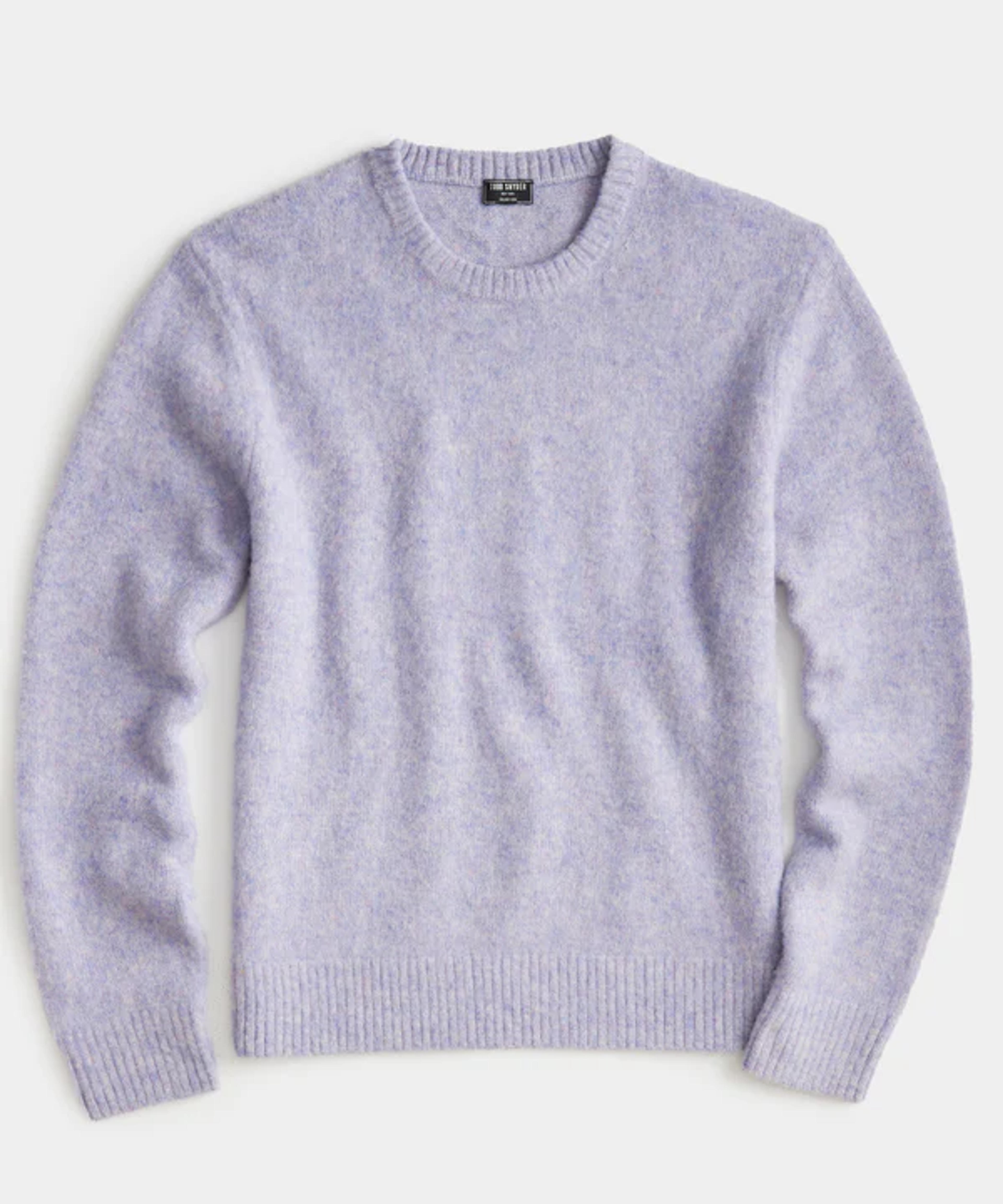 Cambridge Crewneck in Ash Violet - Todd Snyder