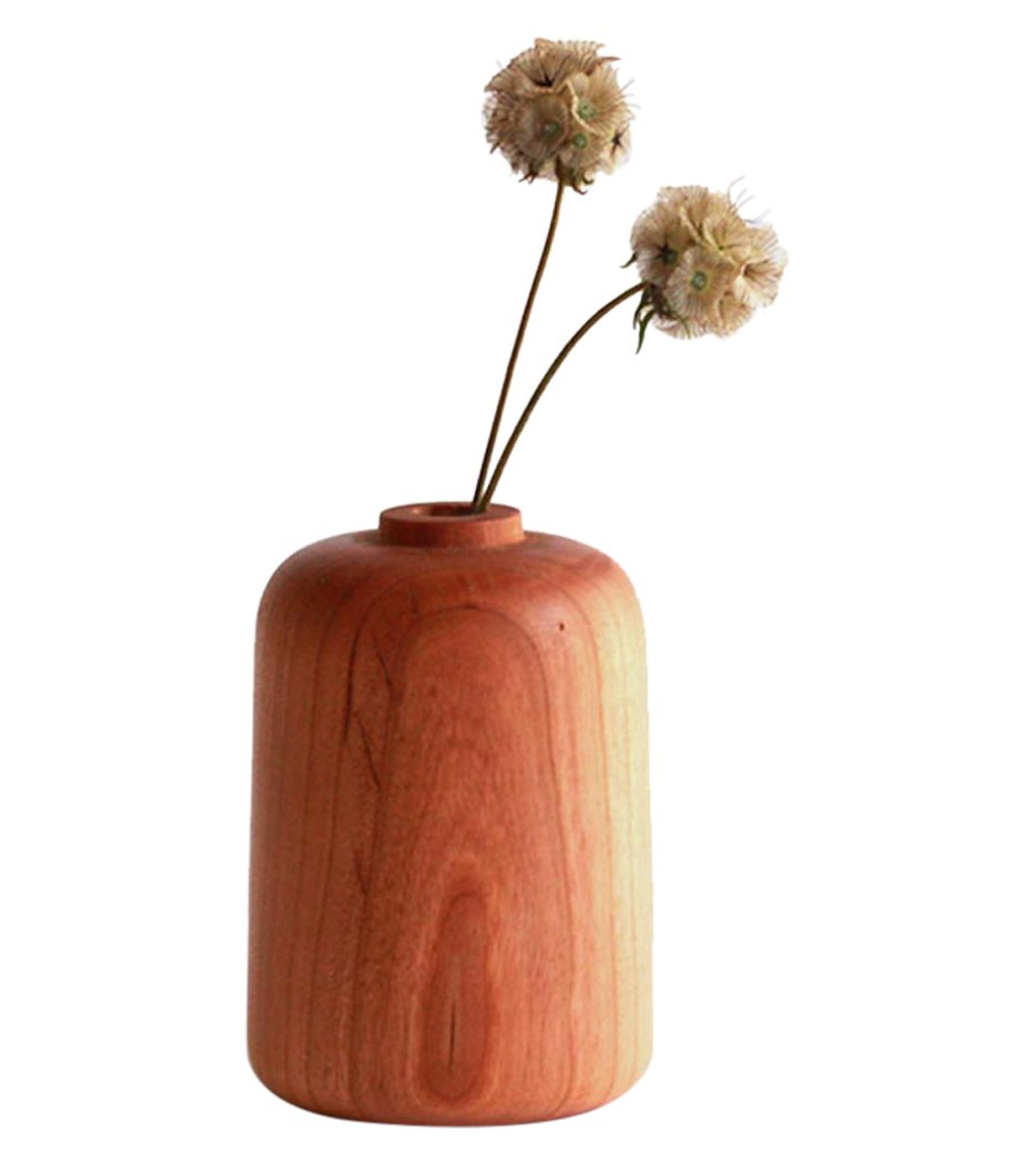 Scoutmob Home Cherry Wood Bud Vase