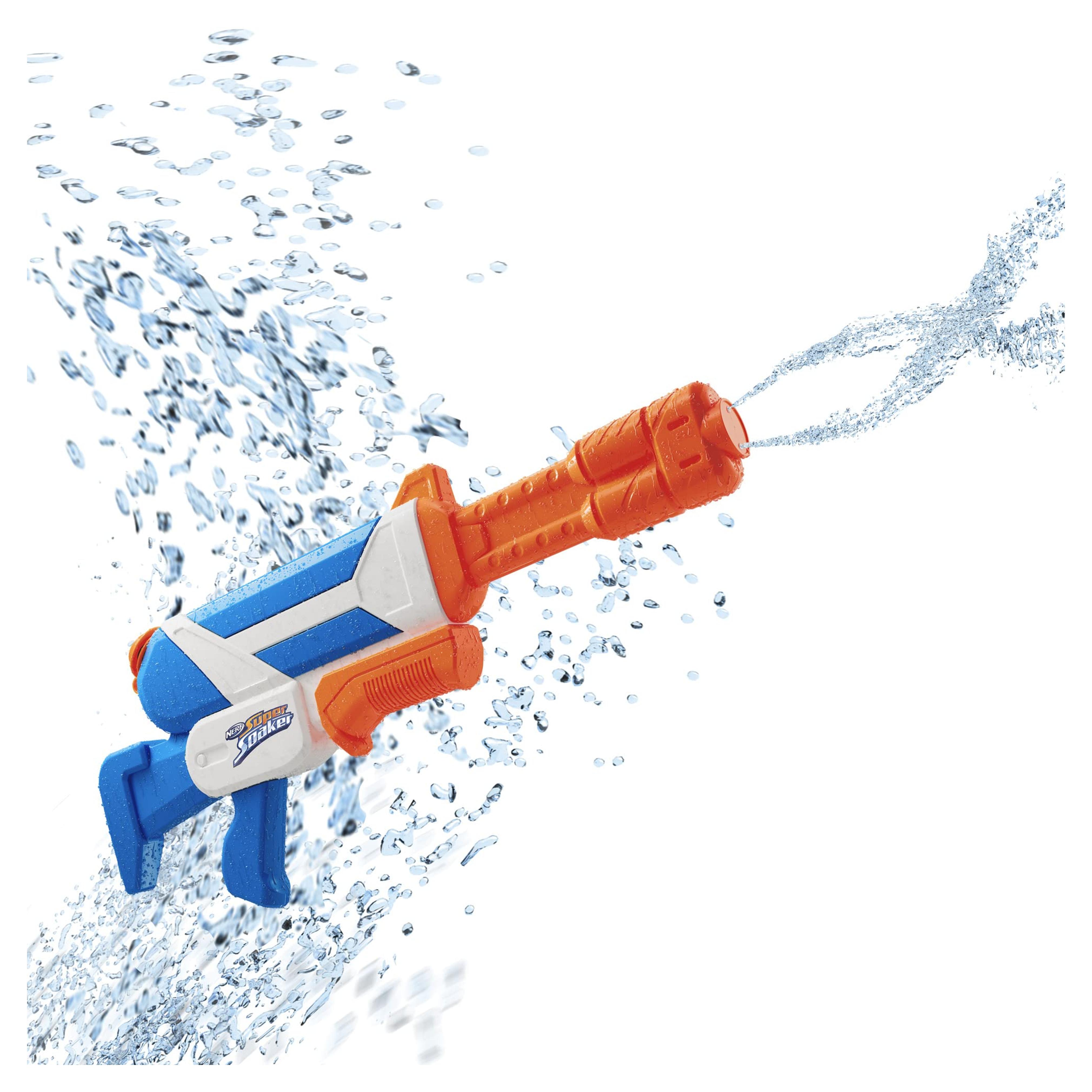SUPERSOAKER Nerf Super Soaker Twister Water Blaster, 2 Twisting Streams of Water, Pump to Fire, Outdoor Water-Blasting Fun for Kids Teens Adults