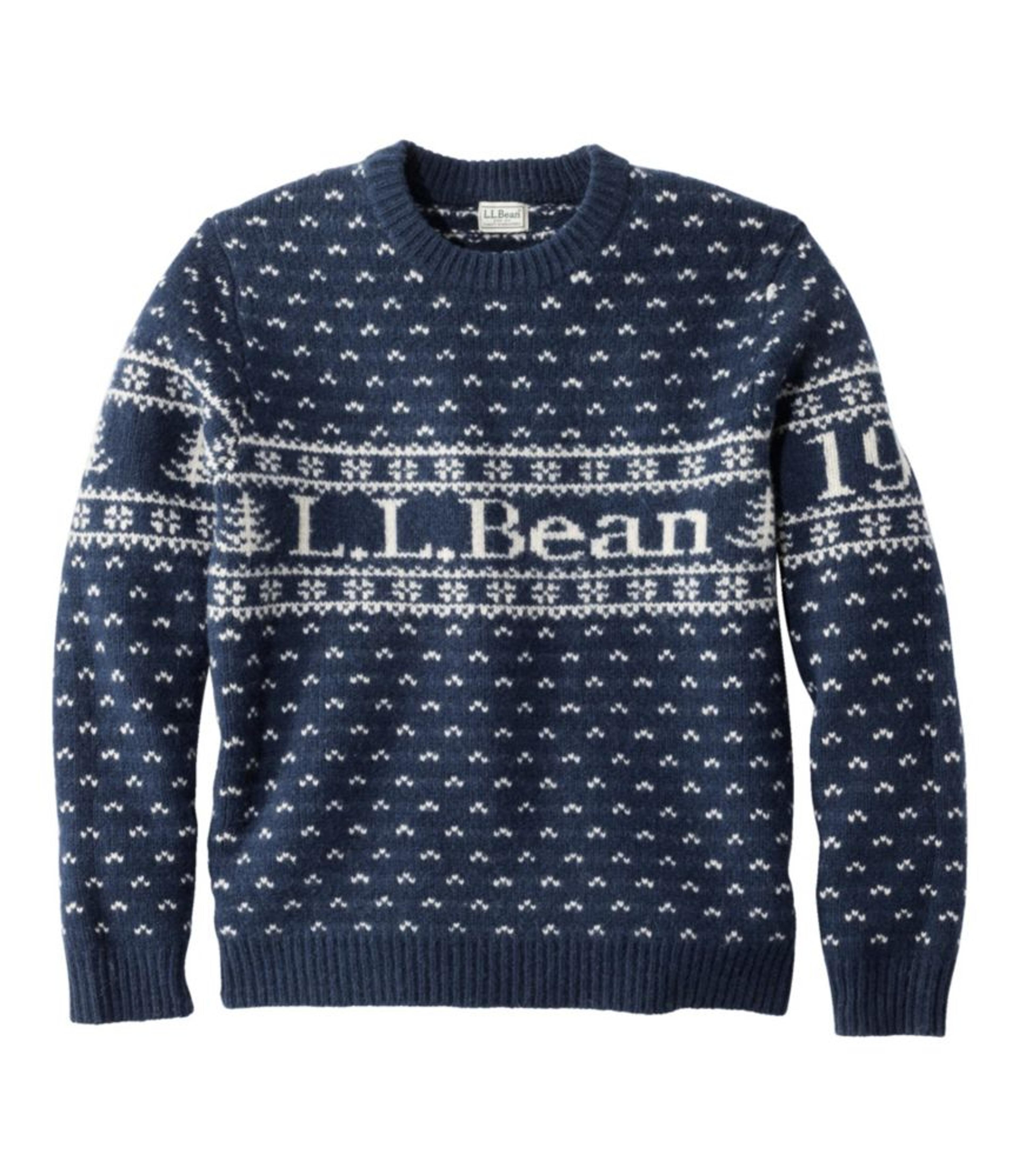 Men's Bean's Classic Ragg Wool Sweater, Crewneck, Intarsia | Sweaters at L.L.Bean