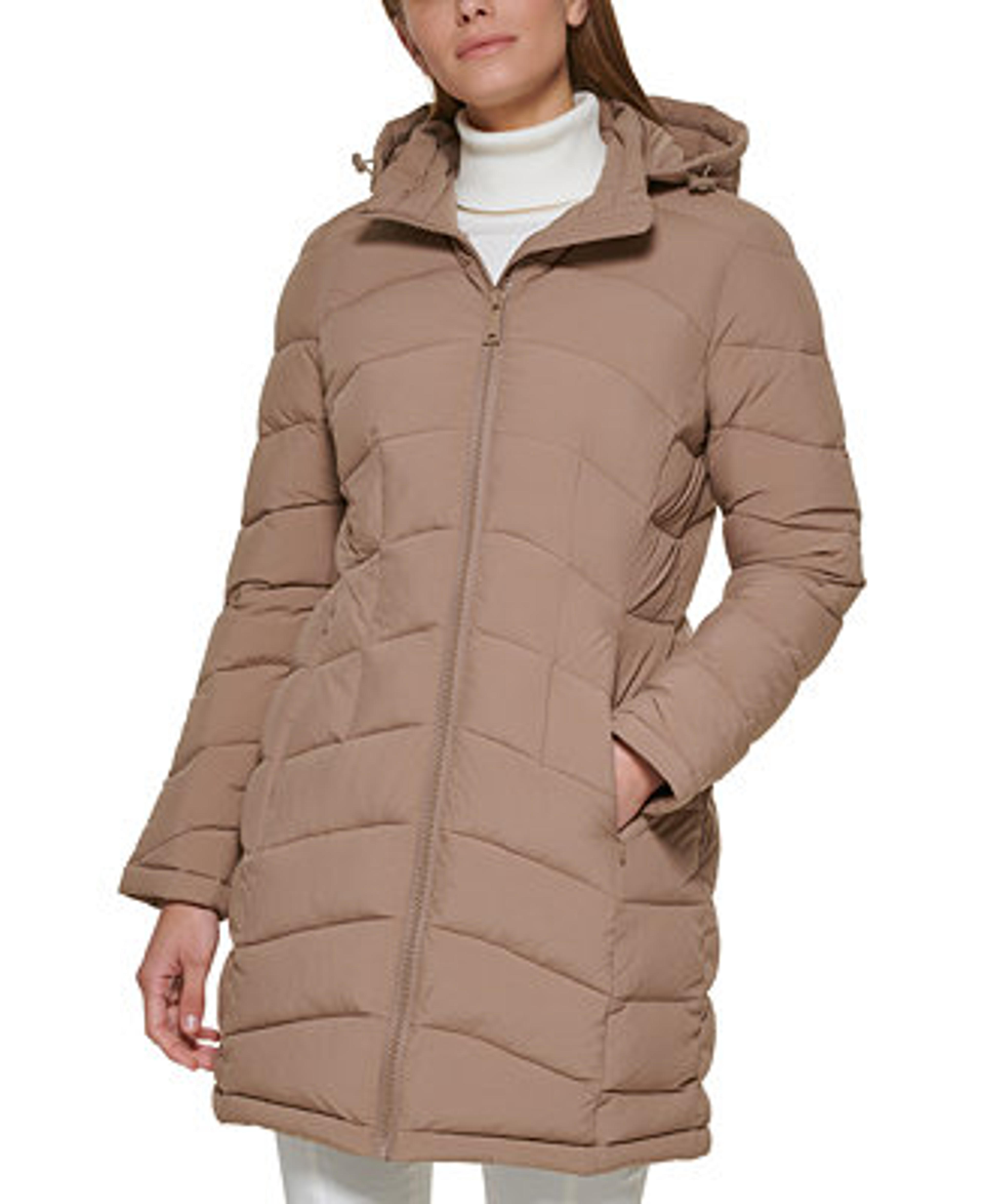 Calvin Klein Women's Hooded Packable Puffer Coat, Created for Macy's & Reviews - Coats & Jackets - Women - Macy's