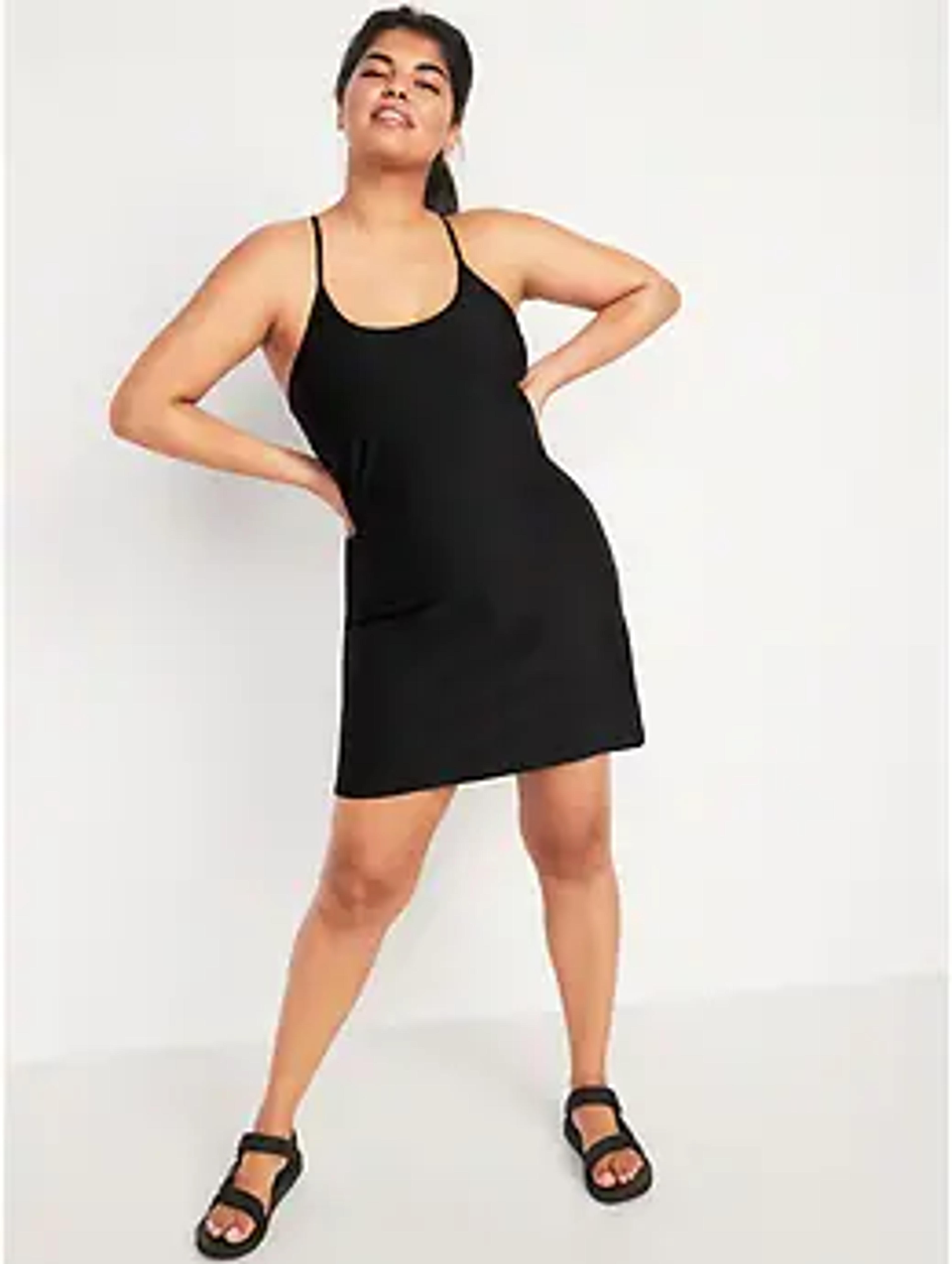 Sleeveless PowerSoft Performance Racer-Back Mini Swing Dress for Women