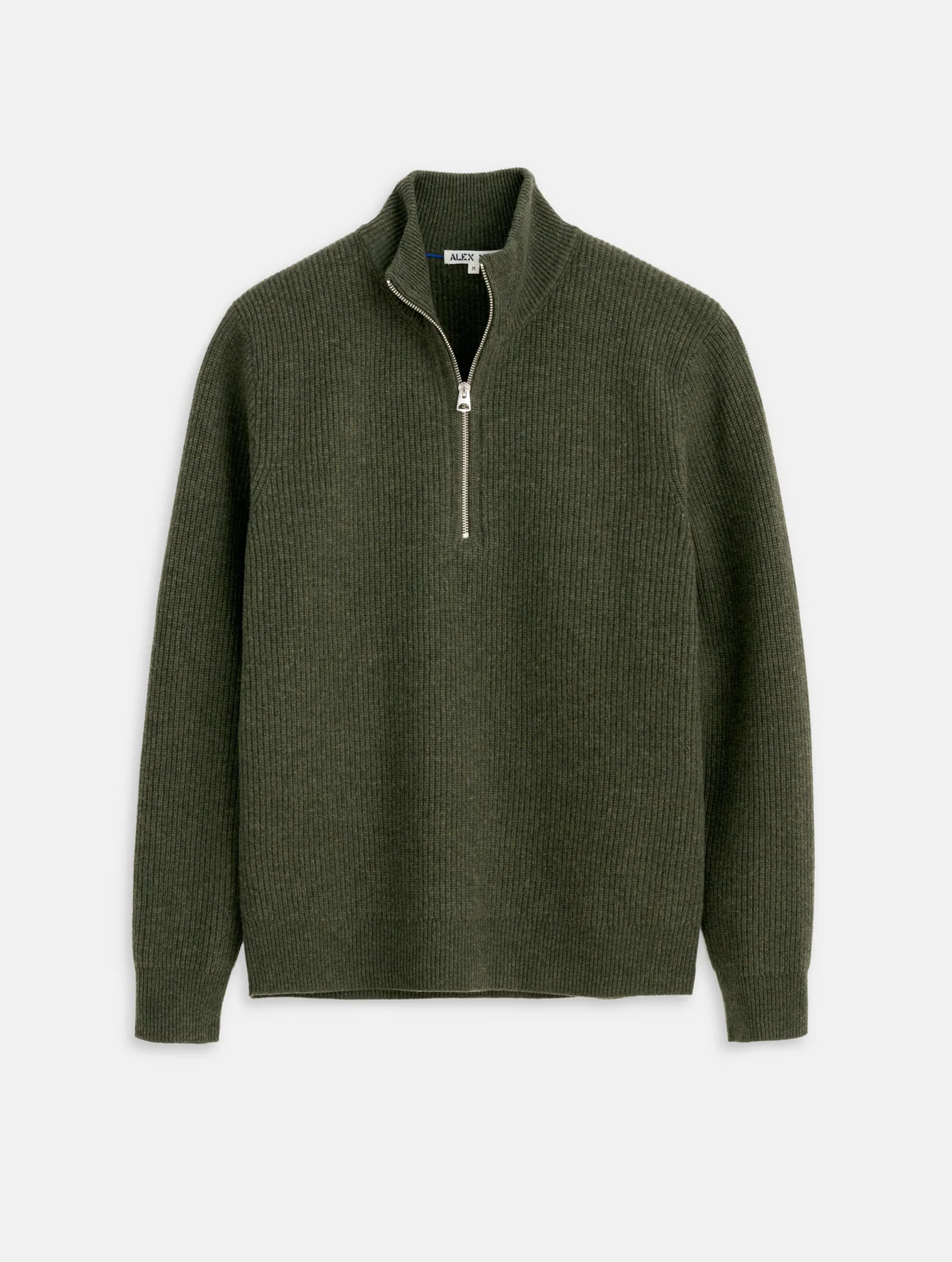 Half Zip Sweater in Superfine Merino Wool