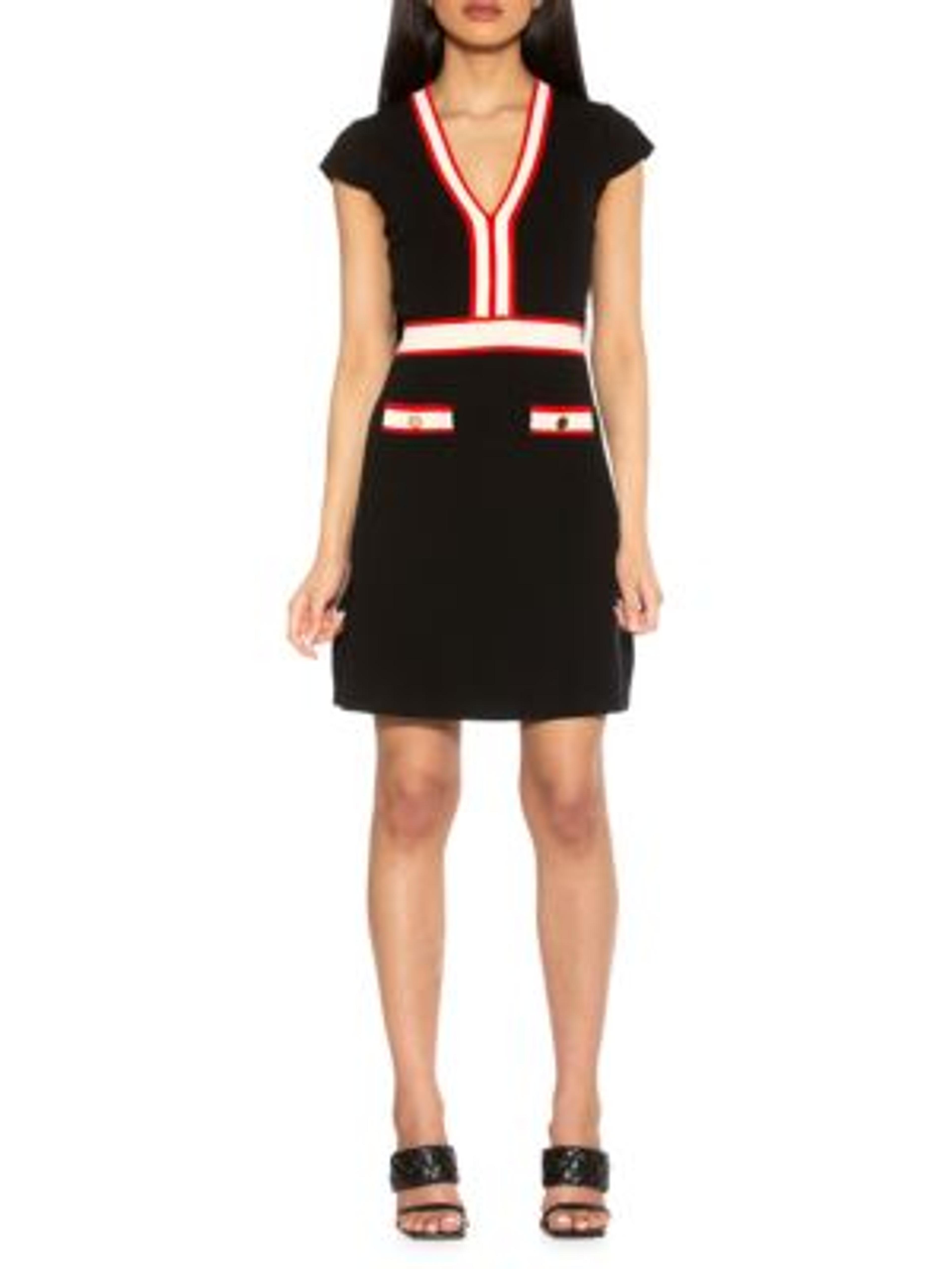 Alexia Admor Mirah Colorblock Fit & Flare Mini Dress on SALE | Saks OFF 5TH