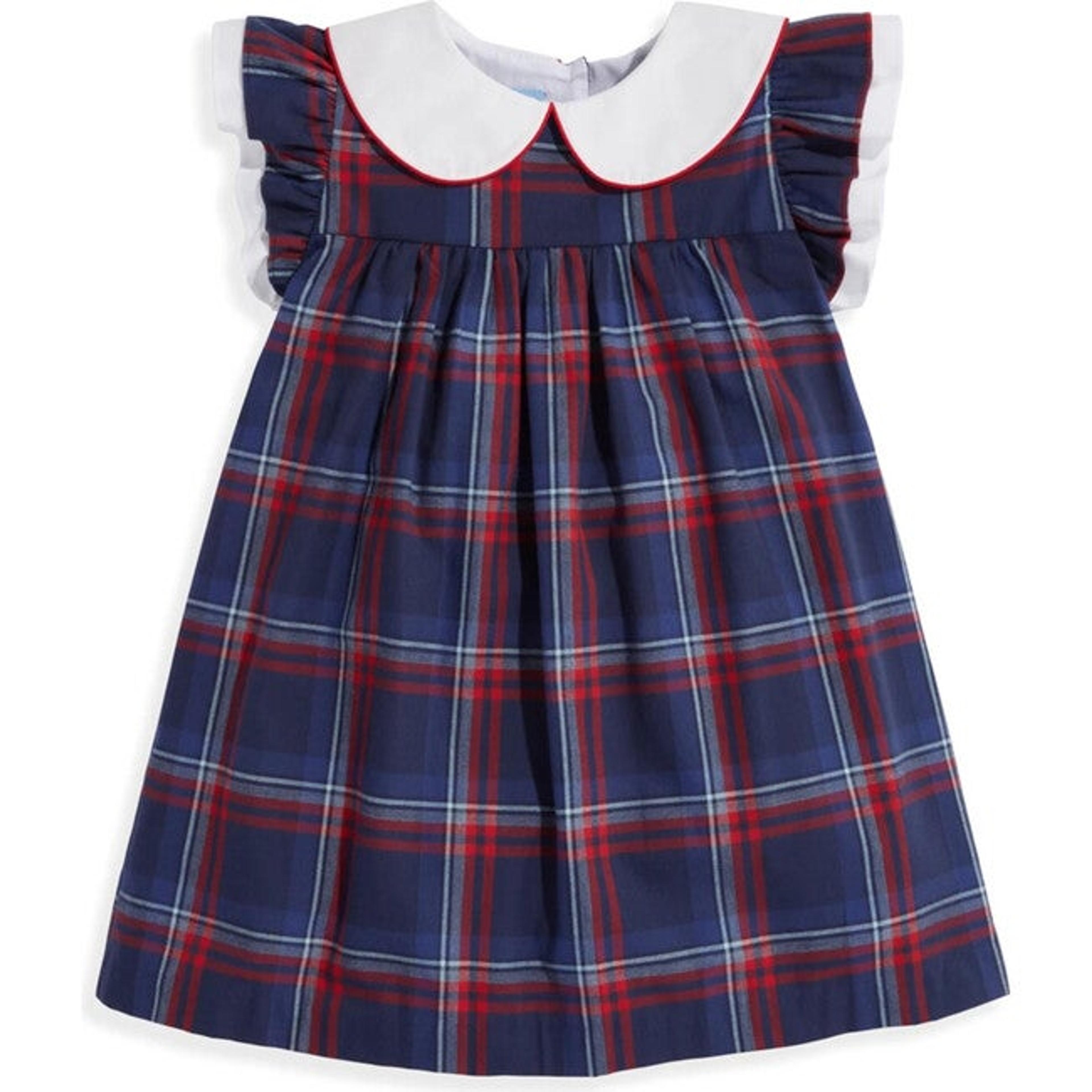 Kitt Dress, Calvary Plaid - Size: 7y