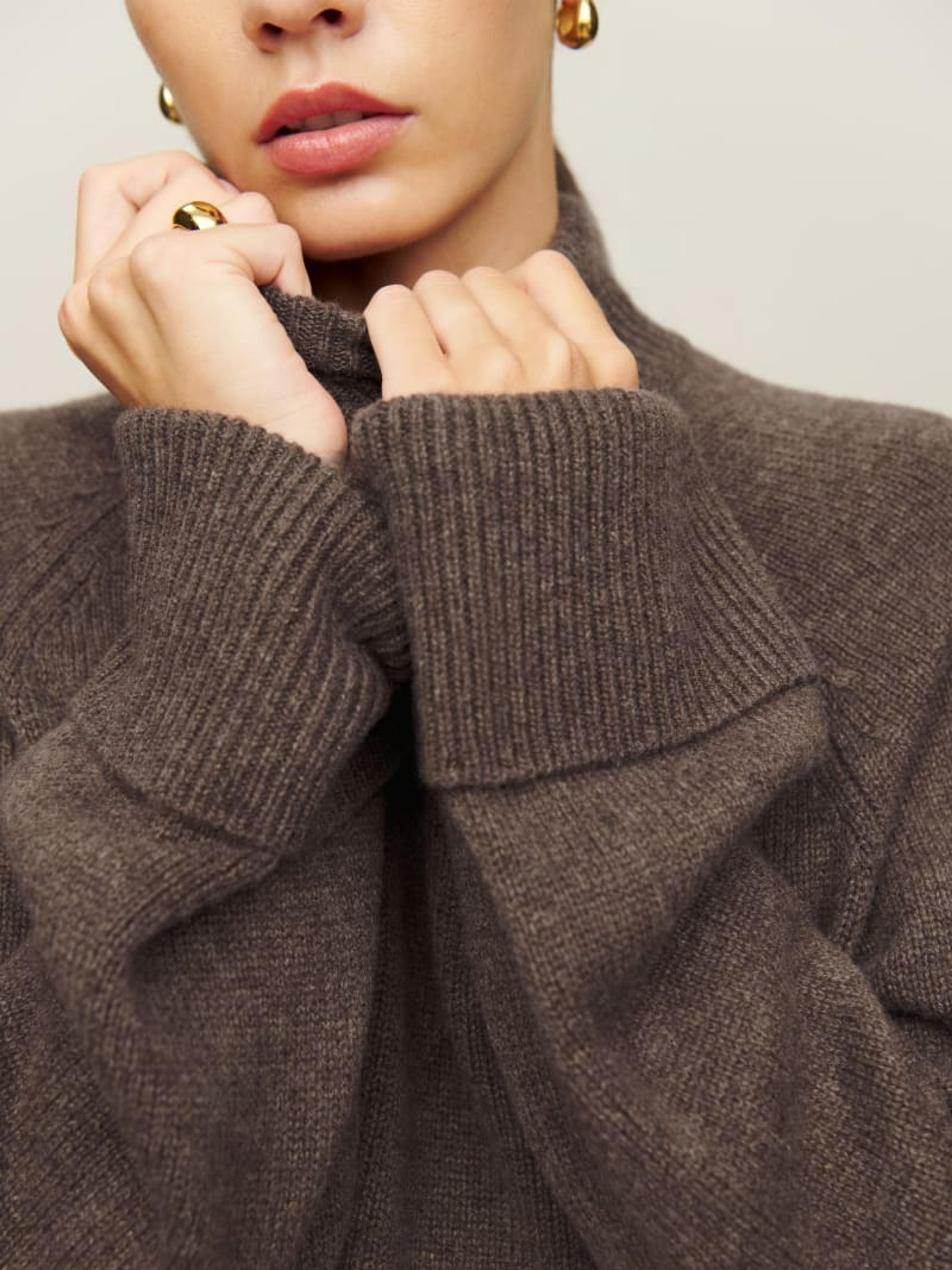 Garrett Cashmere Oversized Turtleneck - Sustainable Sweaters | Reformation