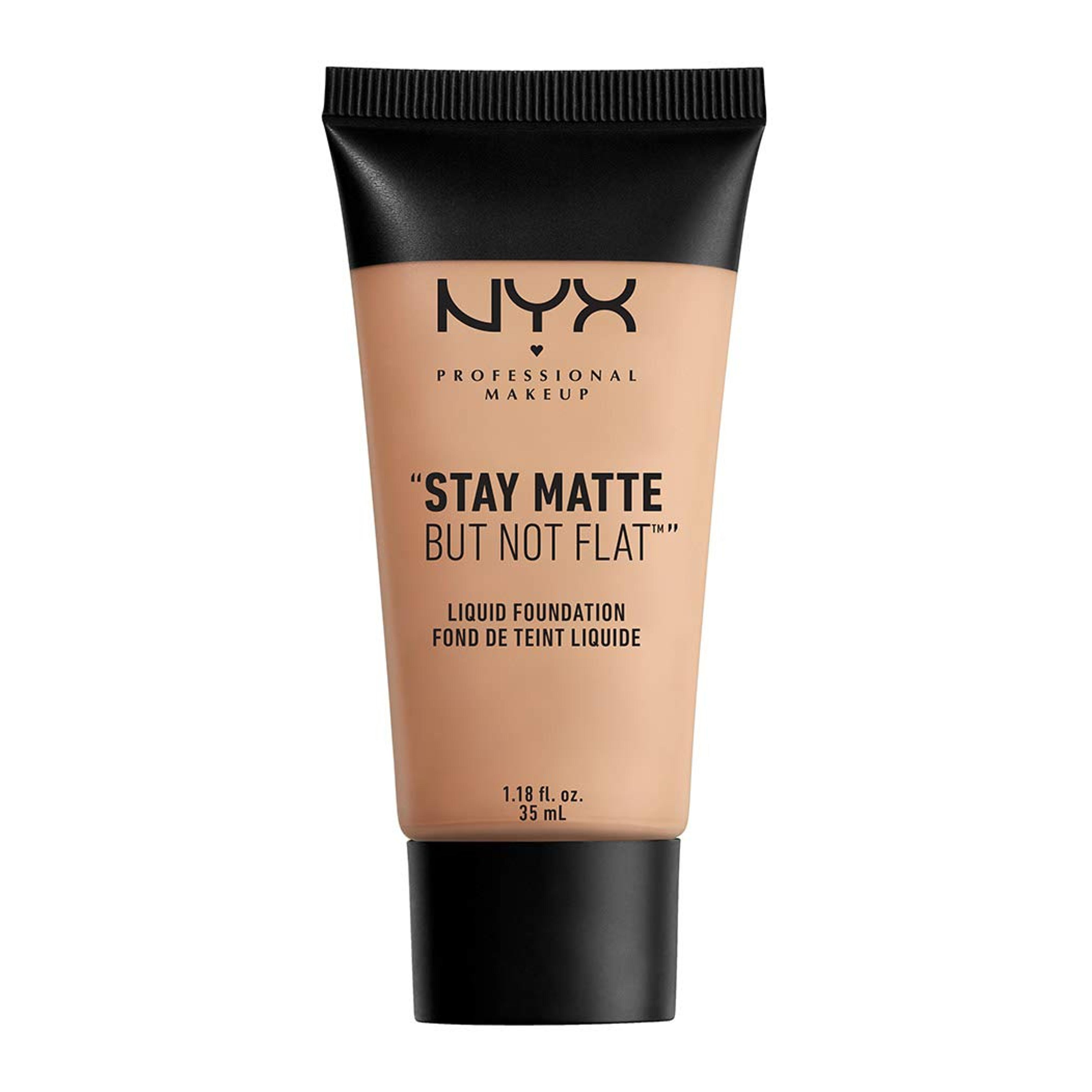 Amazon.com : NYX PROFESSIONAL MAKEUP Stay Matte But Not Flat Liquid Foundation, Soft Beige, 1.18 Ounce : Beauty & Personal Care