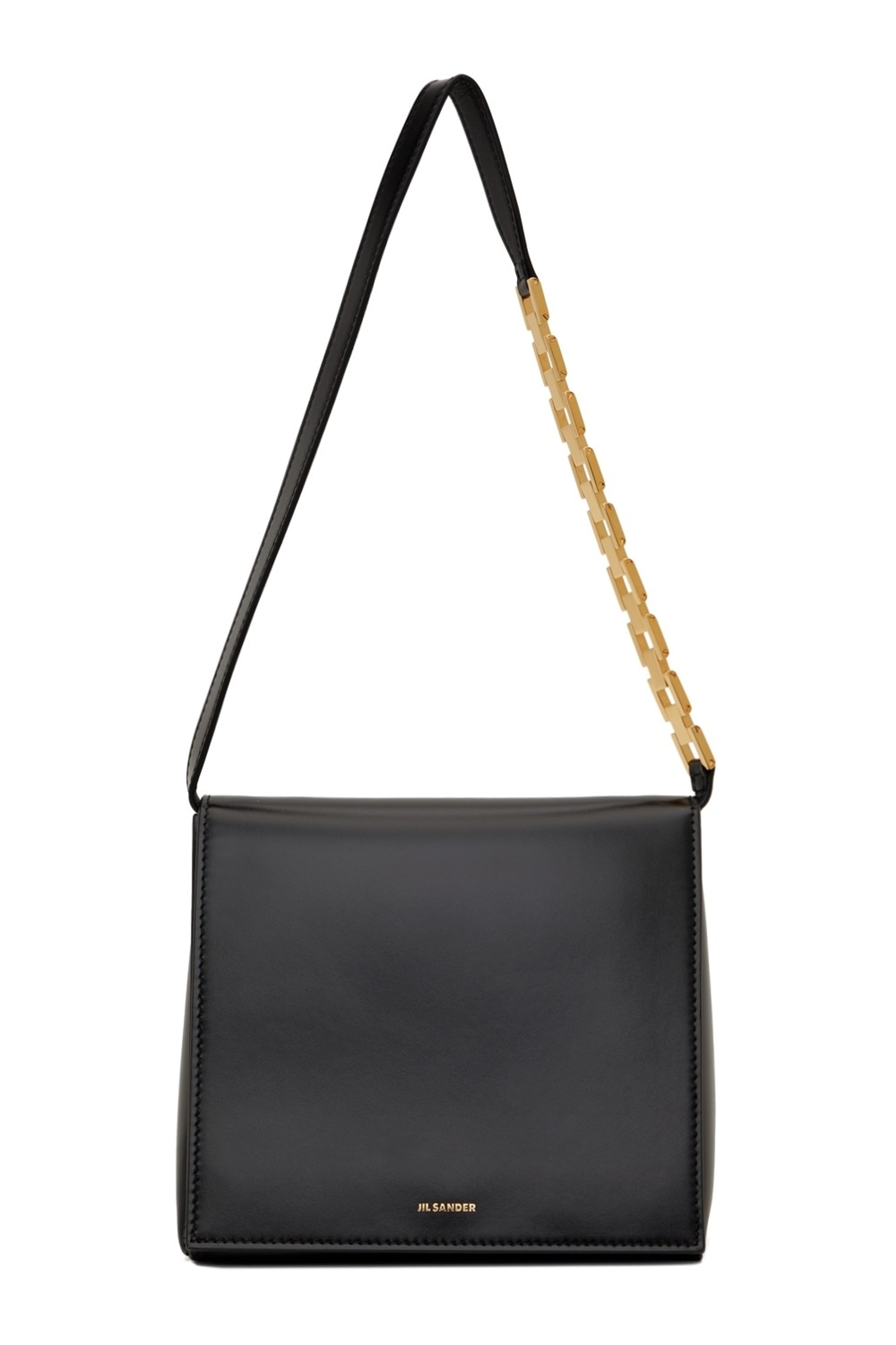 Jil Sander - Black Small Prysm Chain Shoulder Bag