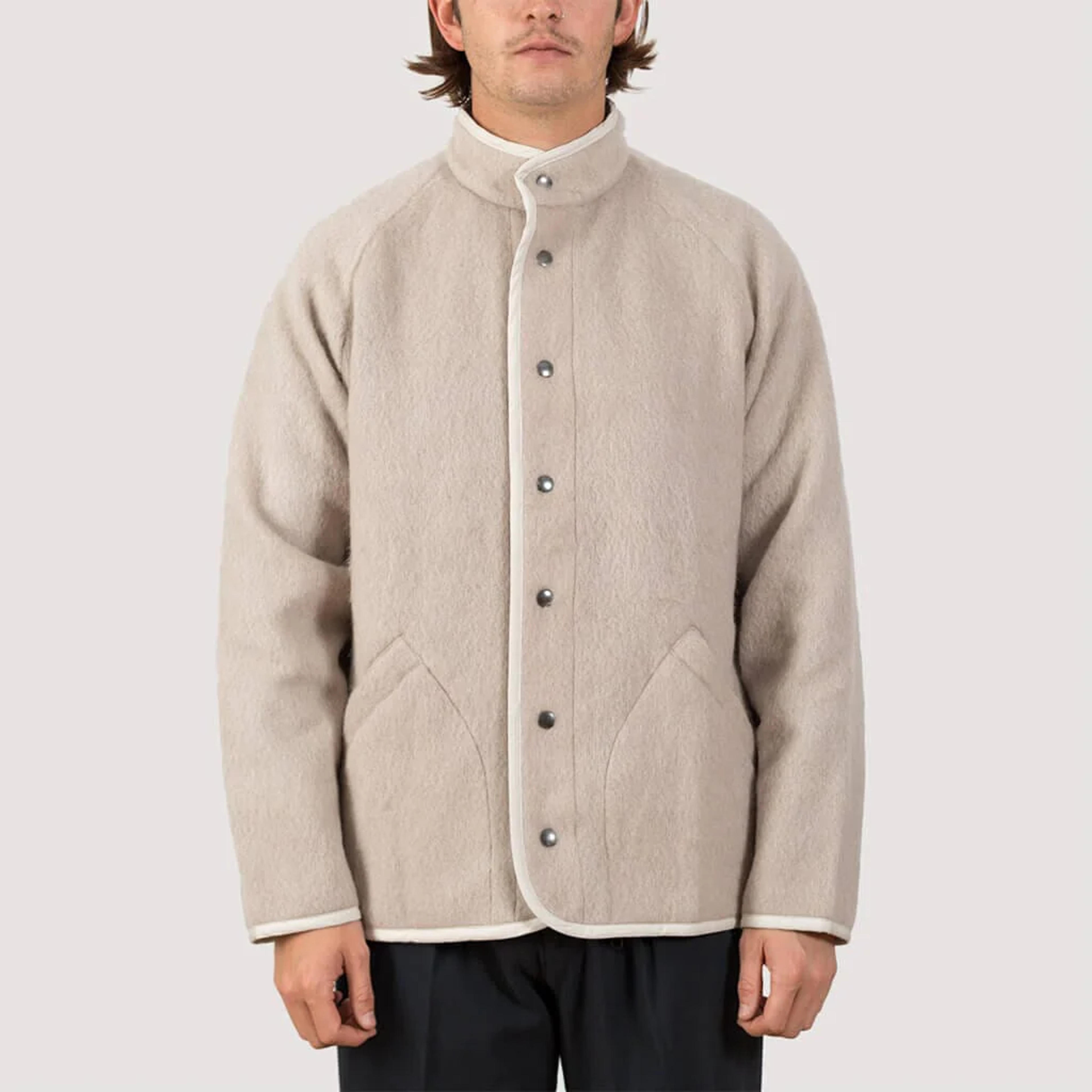 Contour Mohair Jacket - Cream | Arpenteur | Peggs & Son.