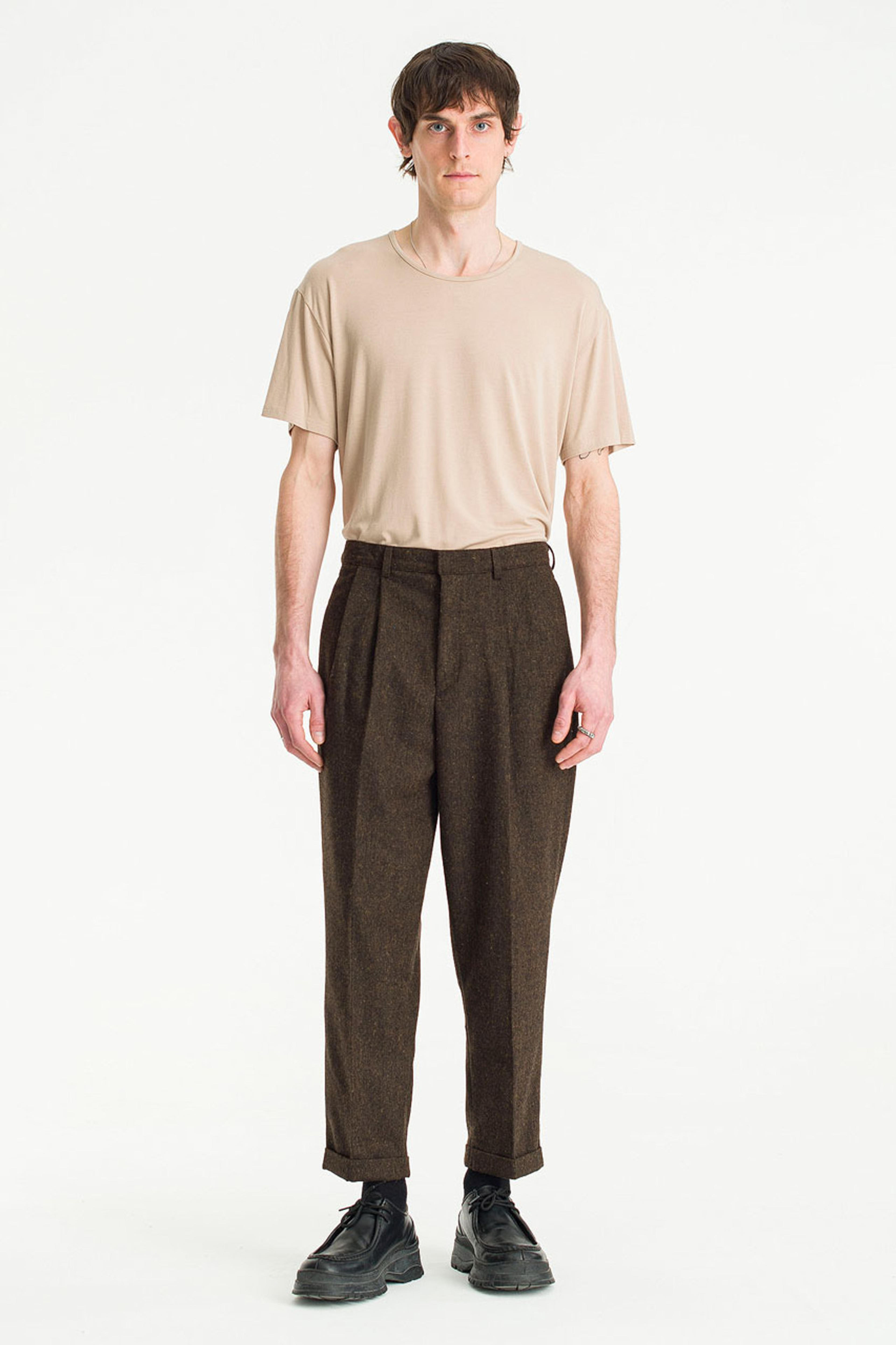 Menswear | Volk Wool Trousers, Chestnut