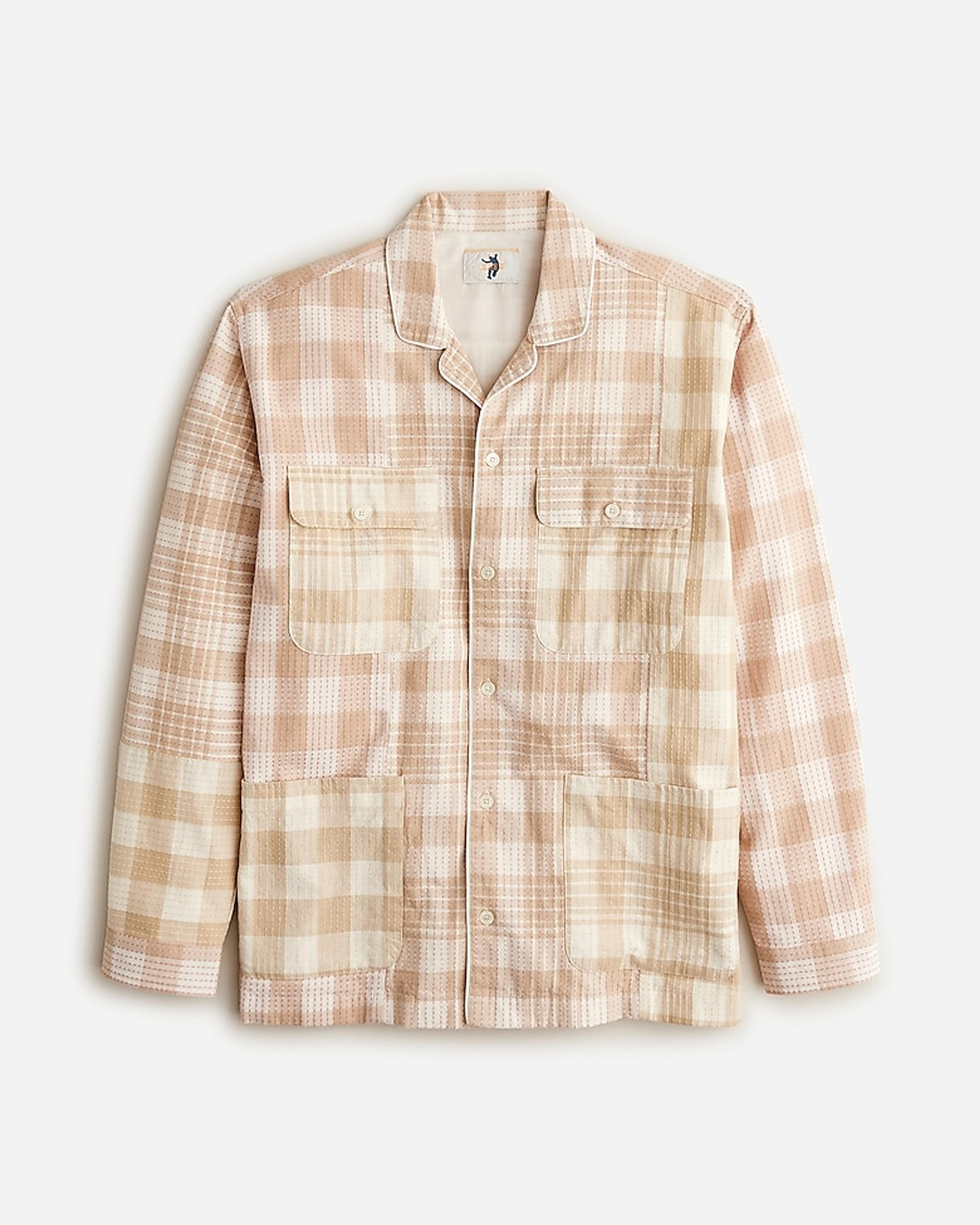 J.Crew: Limited-edition Union LA X J.Crew Shirt In Sashiko Plaid Cotton Blend For Men