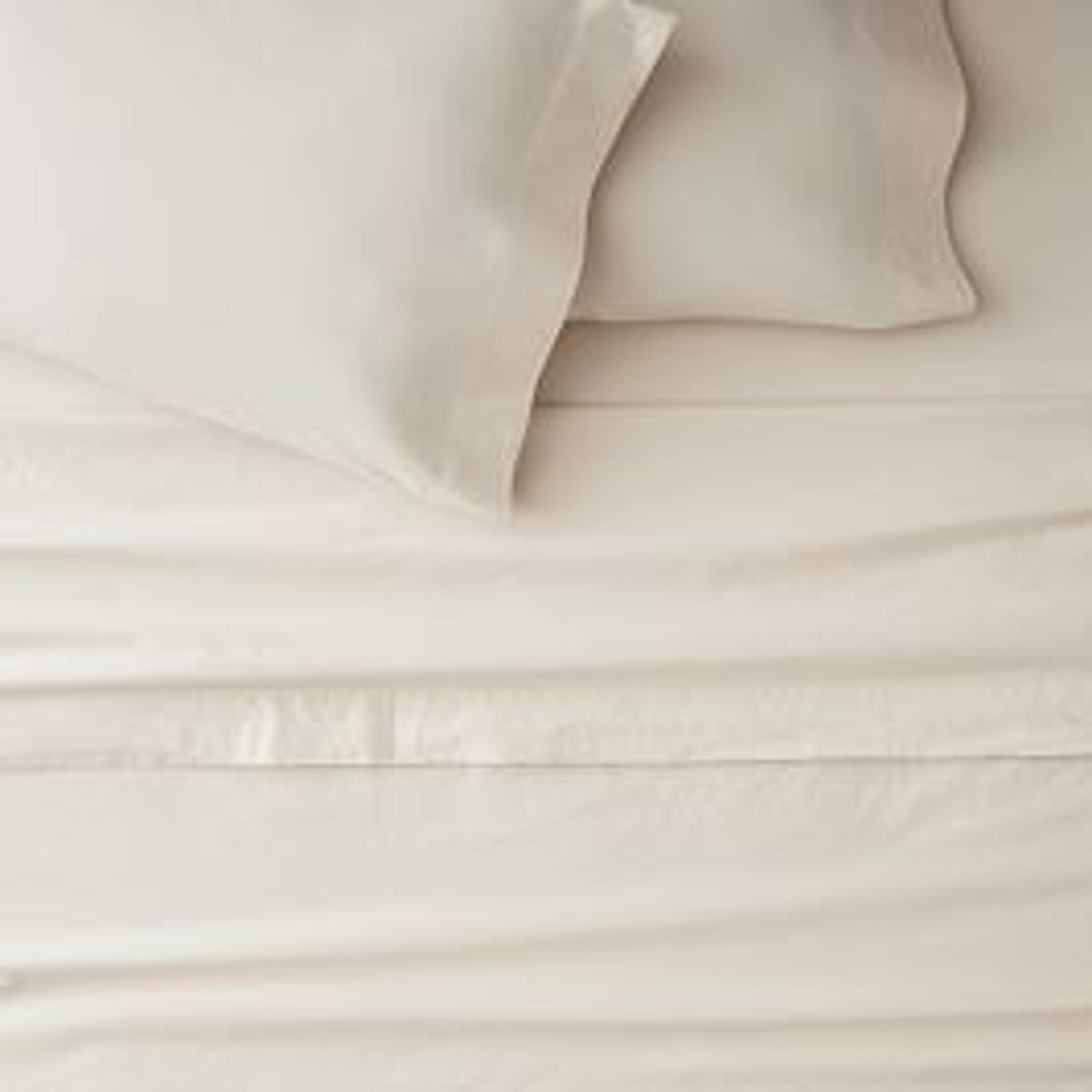 Organic Washed Cotton Sheet Set, King, Ivory