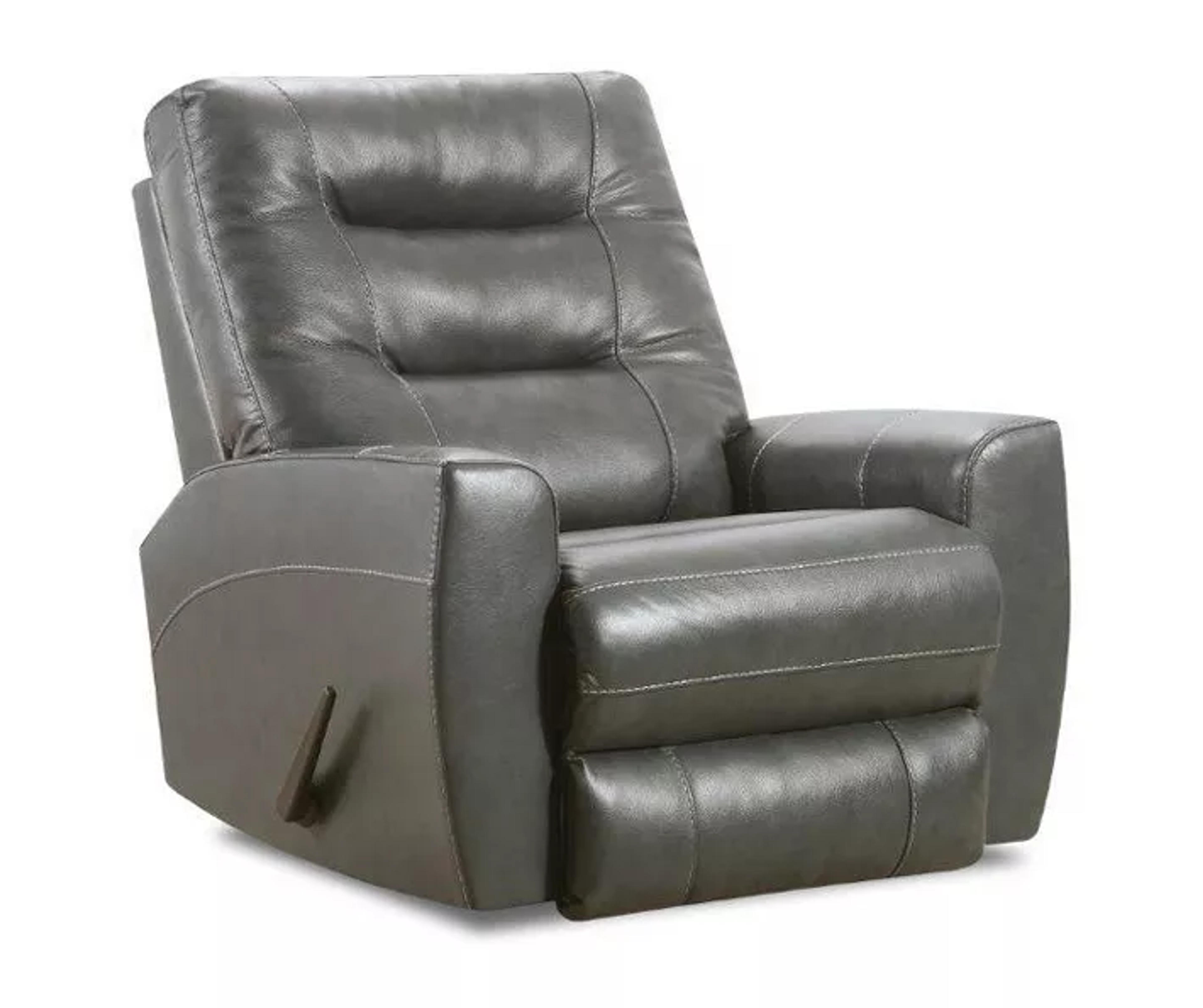 Broyhill Somerset Leather Match Swivel Glider Recliner | Big Lots