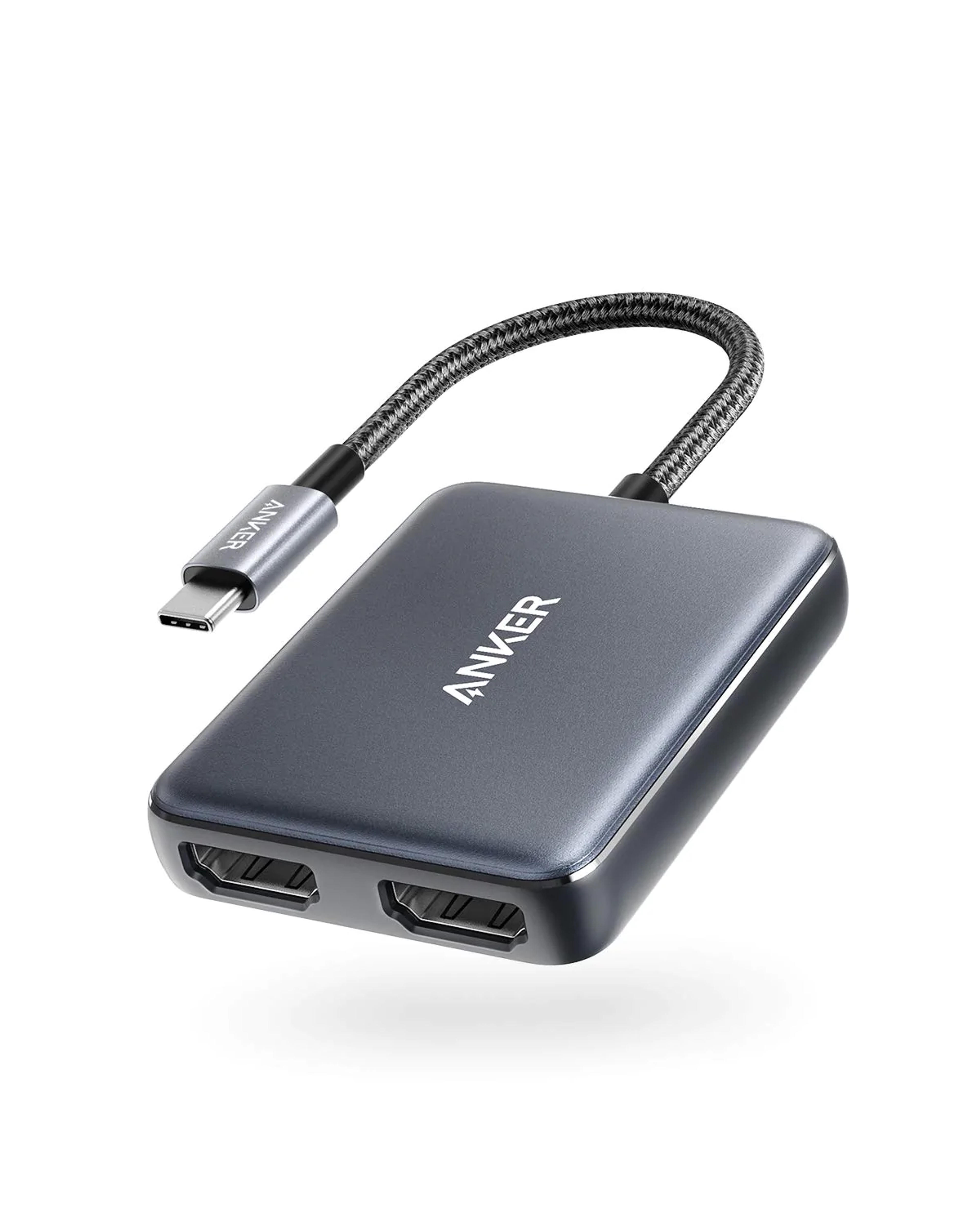 PowerExpand USB-C to Dual HDMI Adapter - Gray