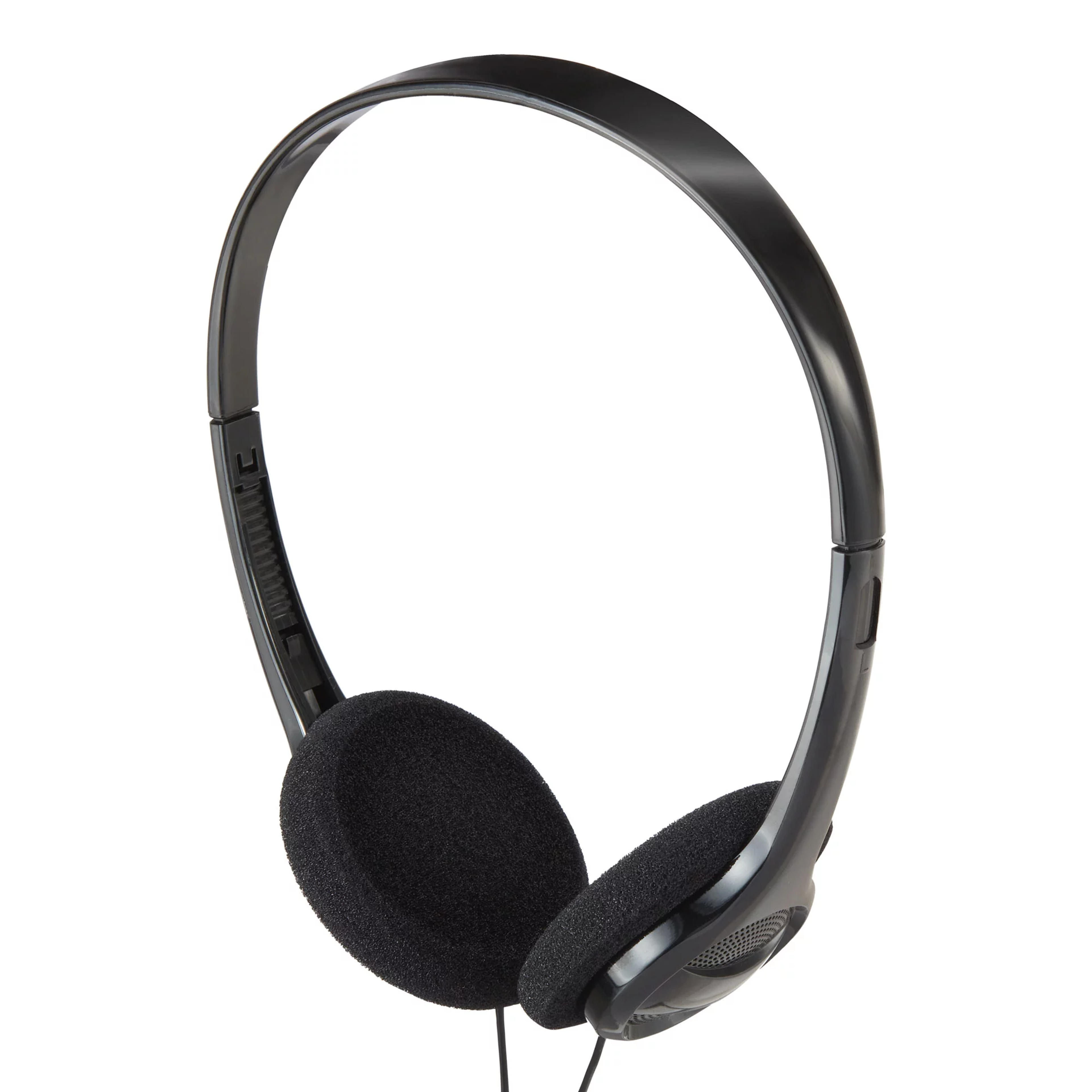 onn. On-Ear Headphones, Black