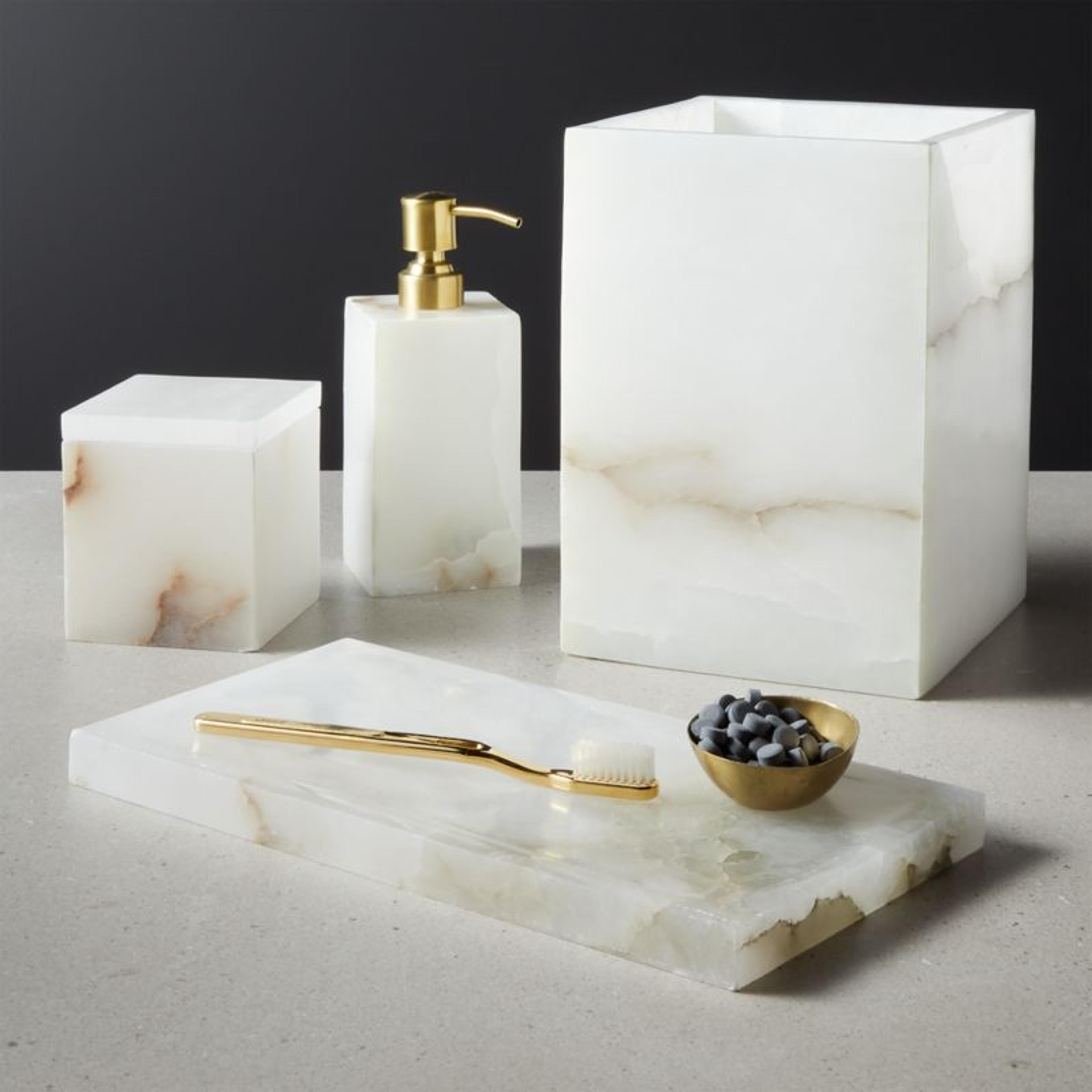 Abel Alabaster Bath Accessories | CB2