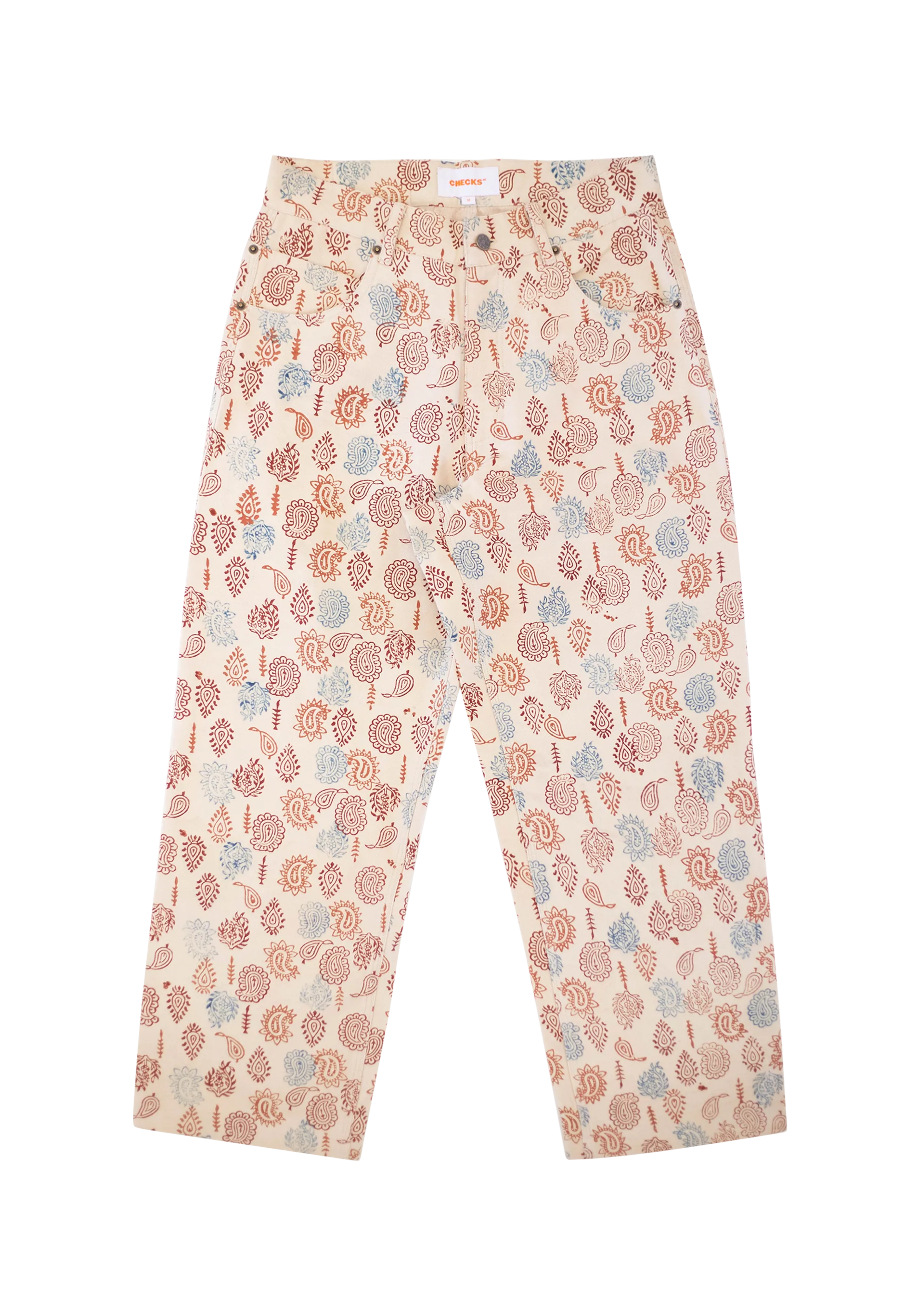 Block Print Painter Pants - L