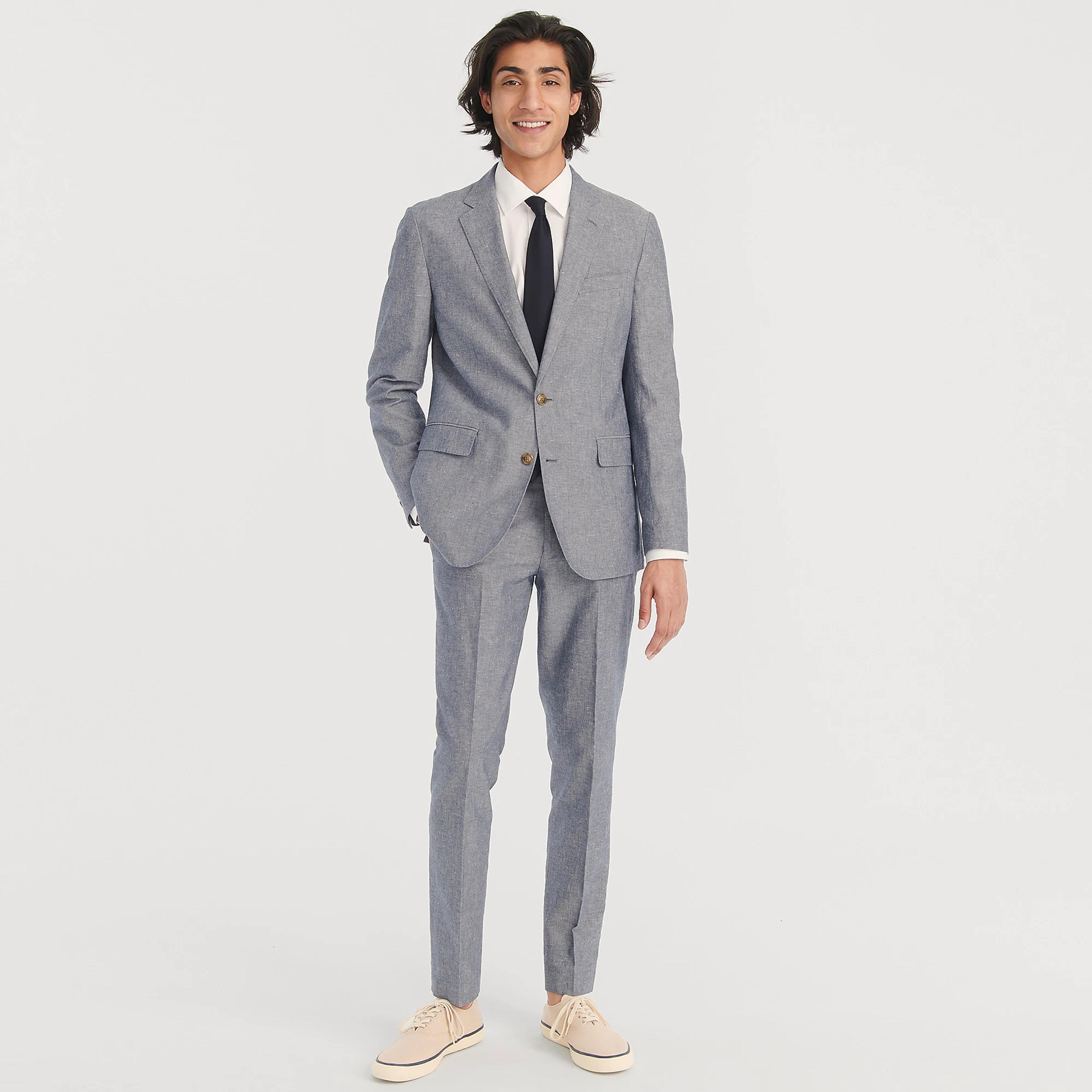 J.Crew: Ludlow Slim-fit Unstructured Suit Jacket In Irish Cotton-linen For Men