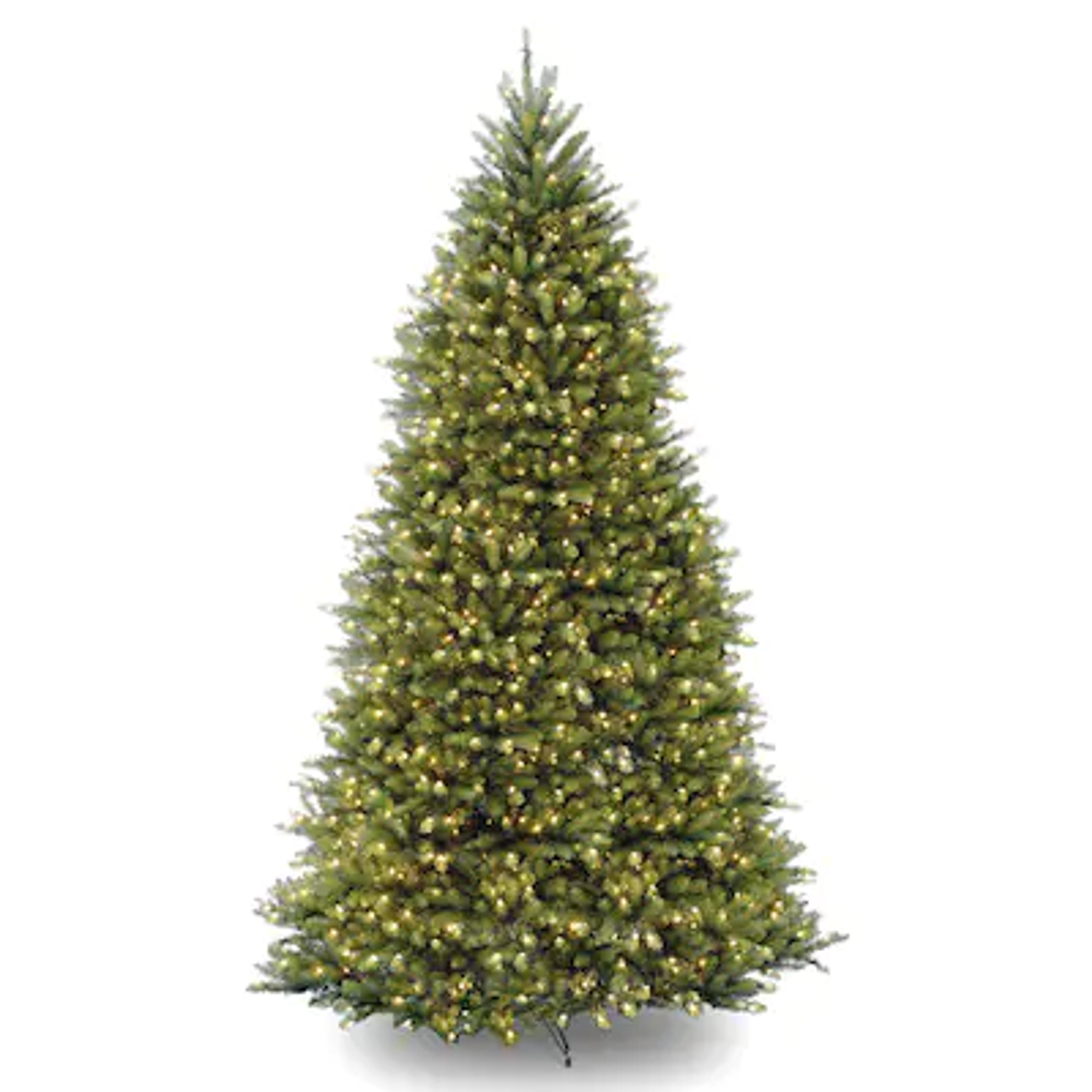 National Tree Company 10-ft Pre-lit Traditional Artificial Christmas Tree with LED Lights in the Artificial Christmas Trees department at Lowes.com