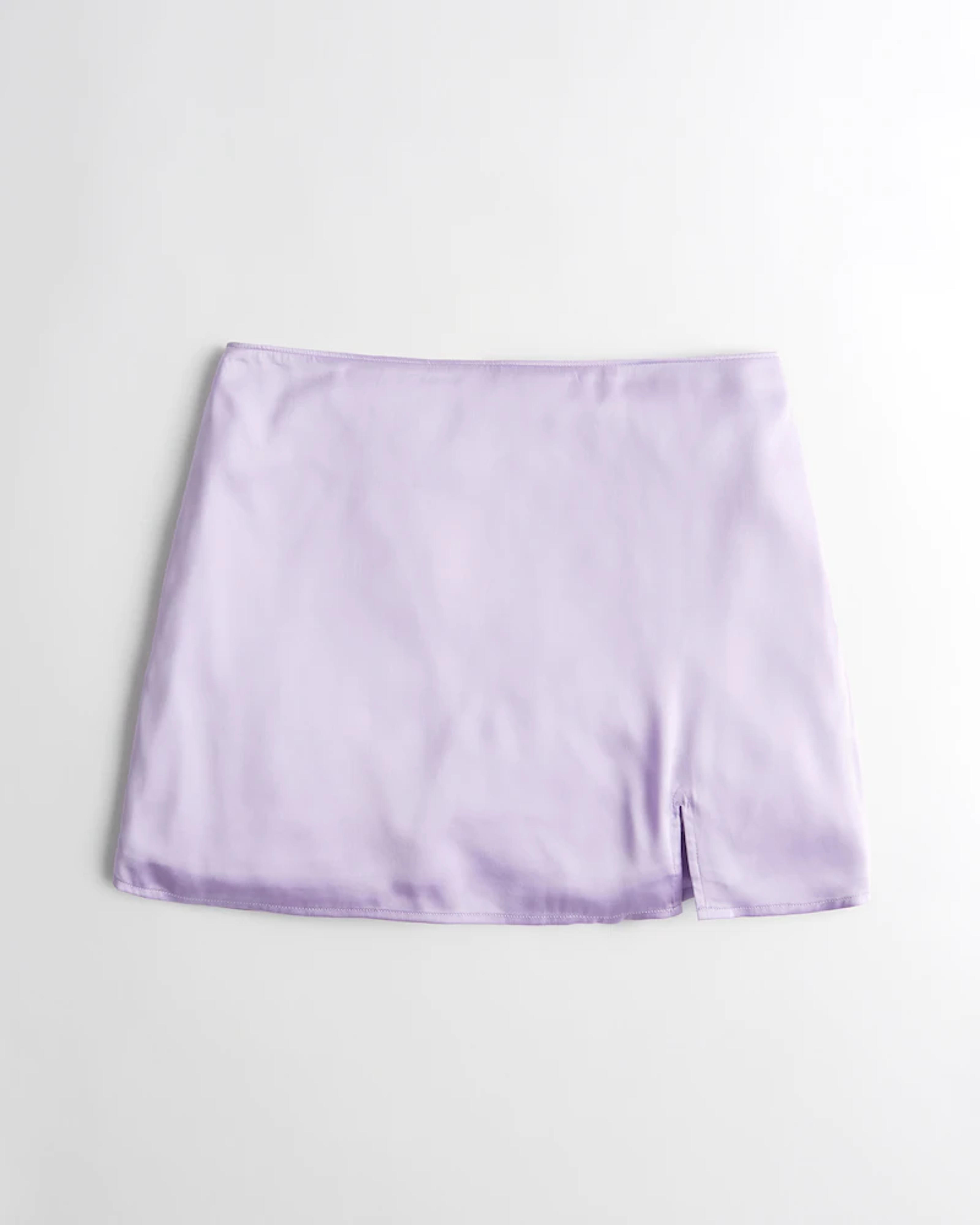 Women's High-Rise Satin Mini Skirt | Women's Clearance | HollisterCo.com