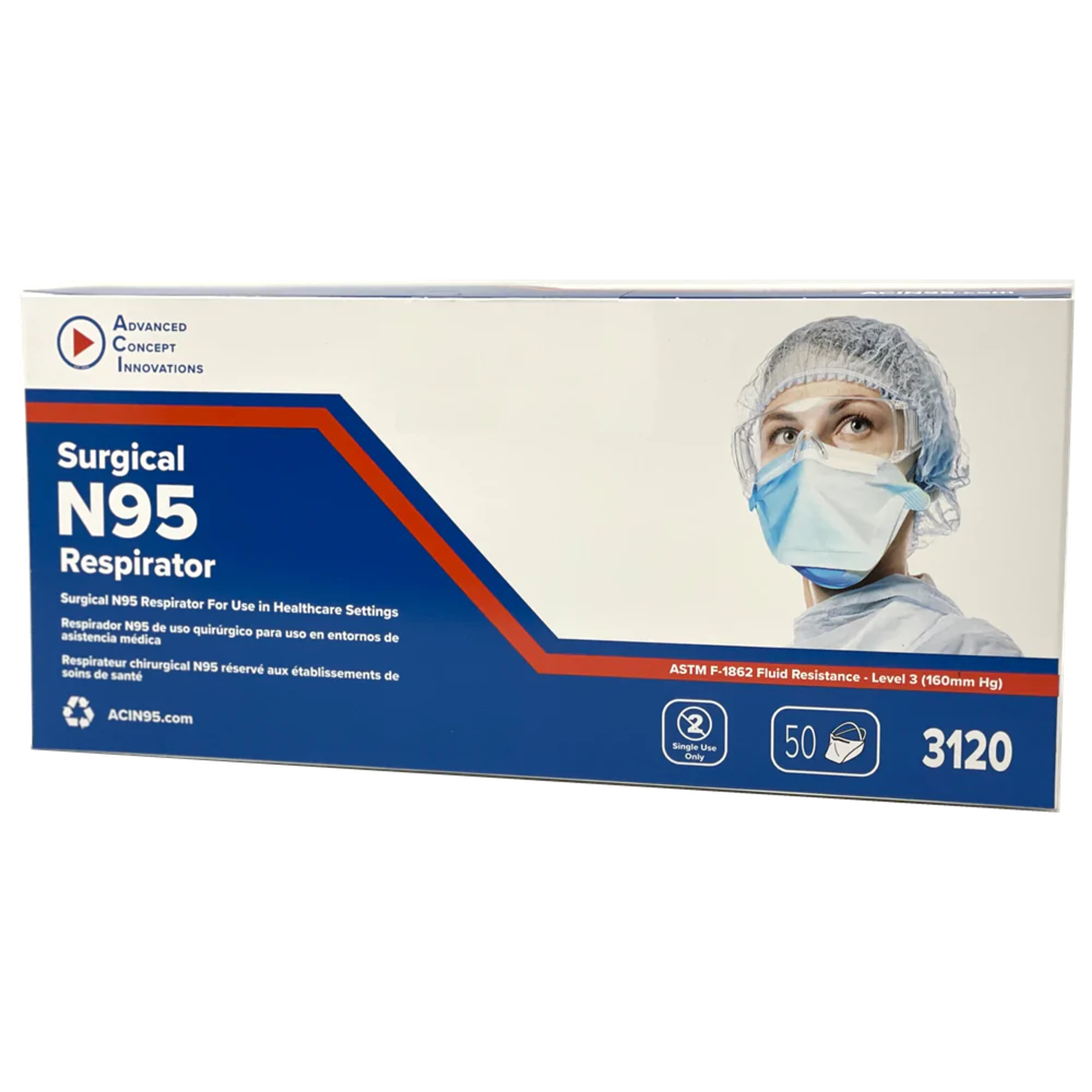 ACI N95 Surgical Respirator (Duckbill) | Sale - 50