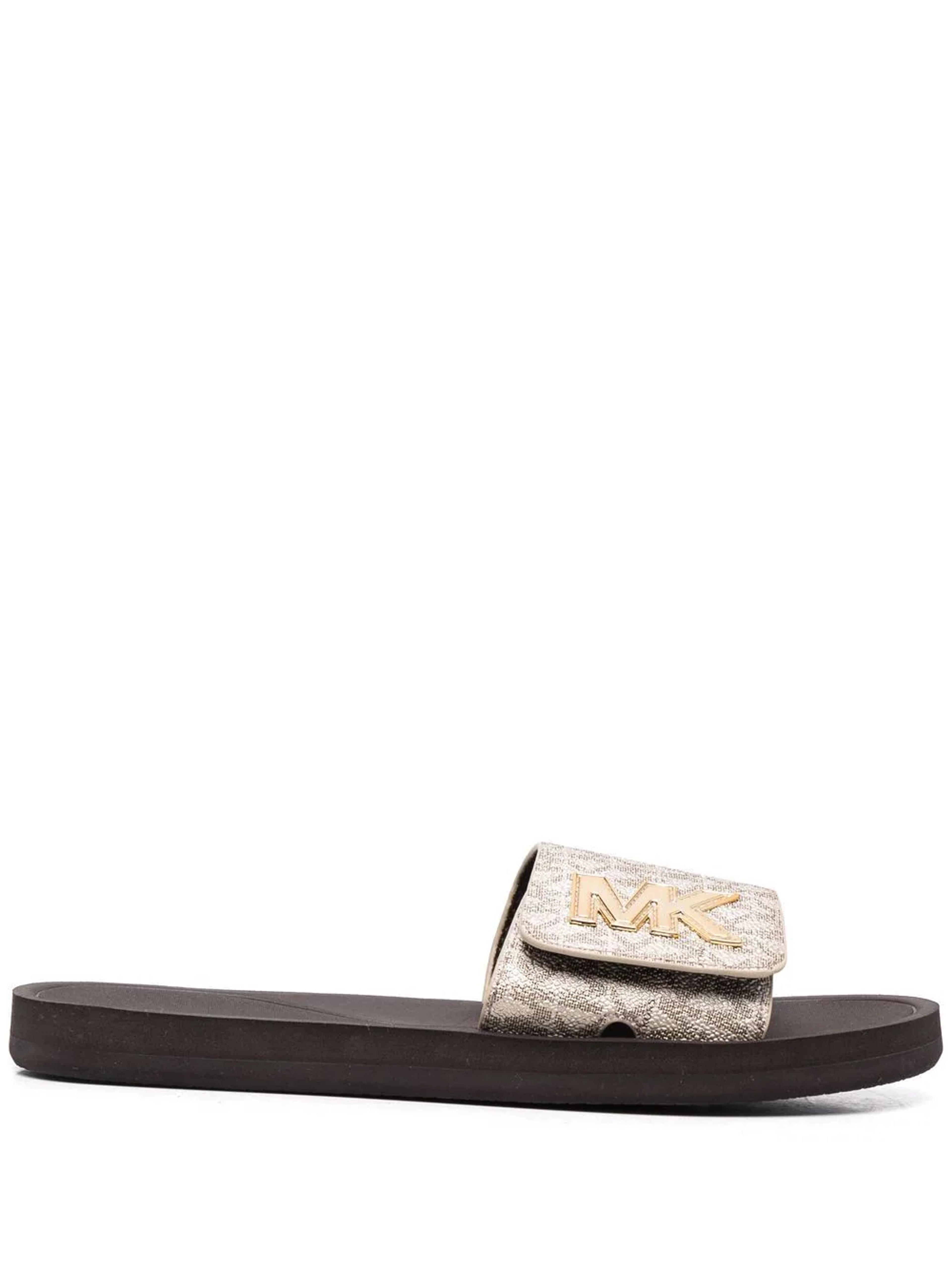 Michael Michael Kors monogram-pattern print slides - FARFETCH