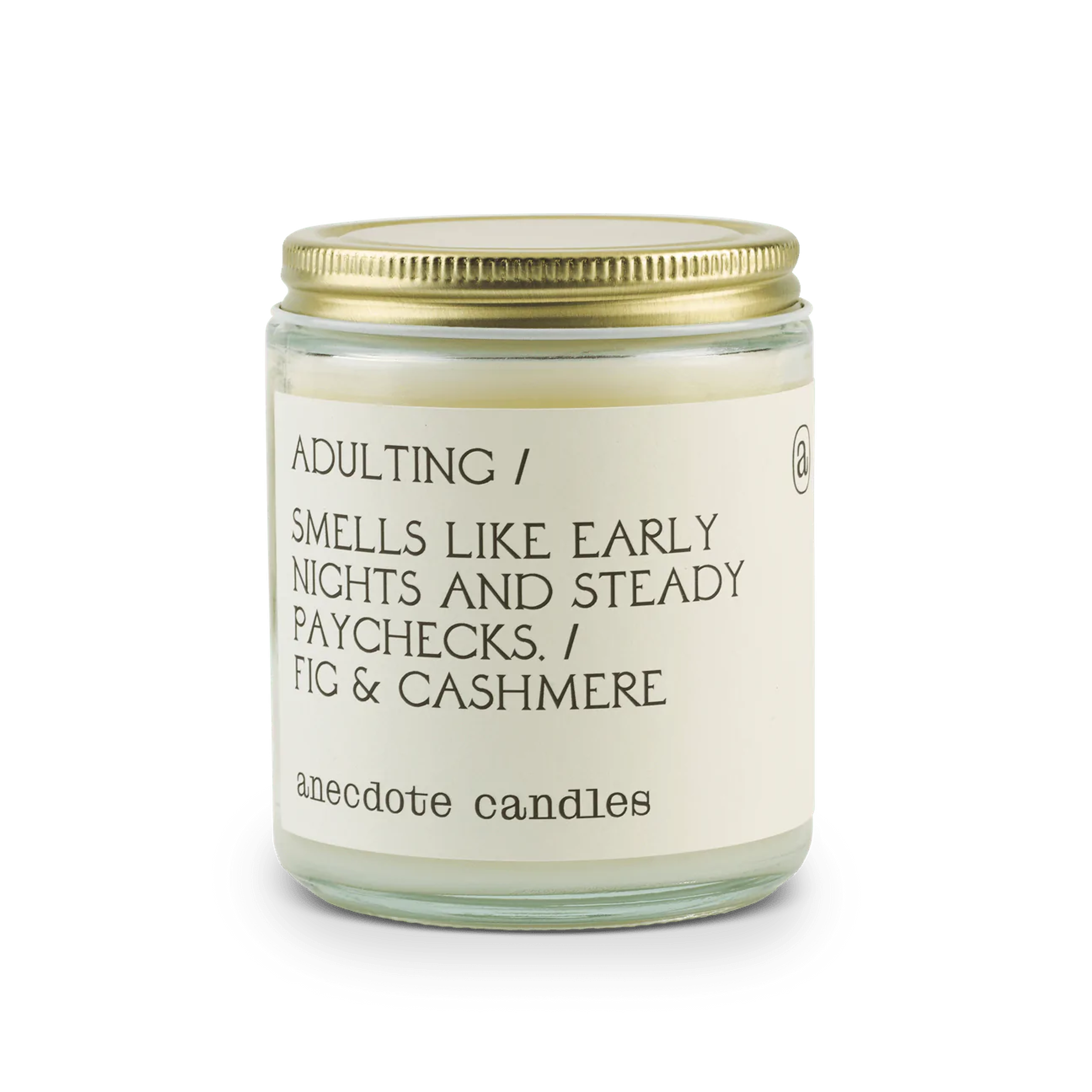 Adulting Fig + Cashmere Candle - Standard Jar