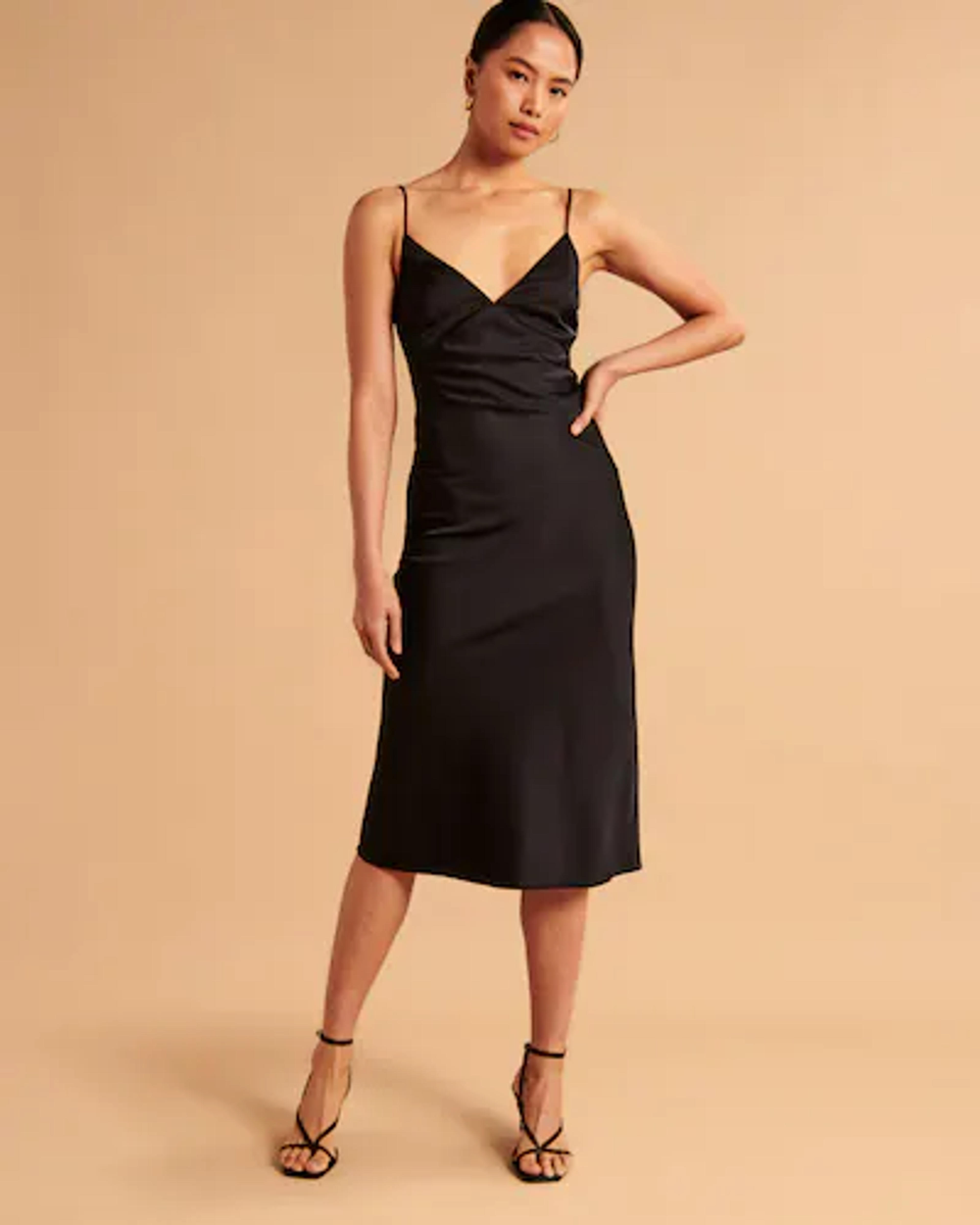 Women's Satin Slip Midi Dress | Women's Dresses & Jumpsuits | Abercrombie.com