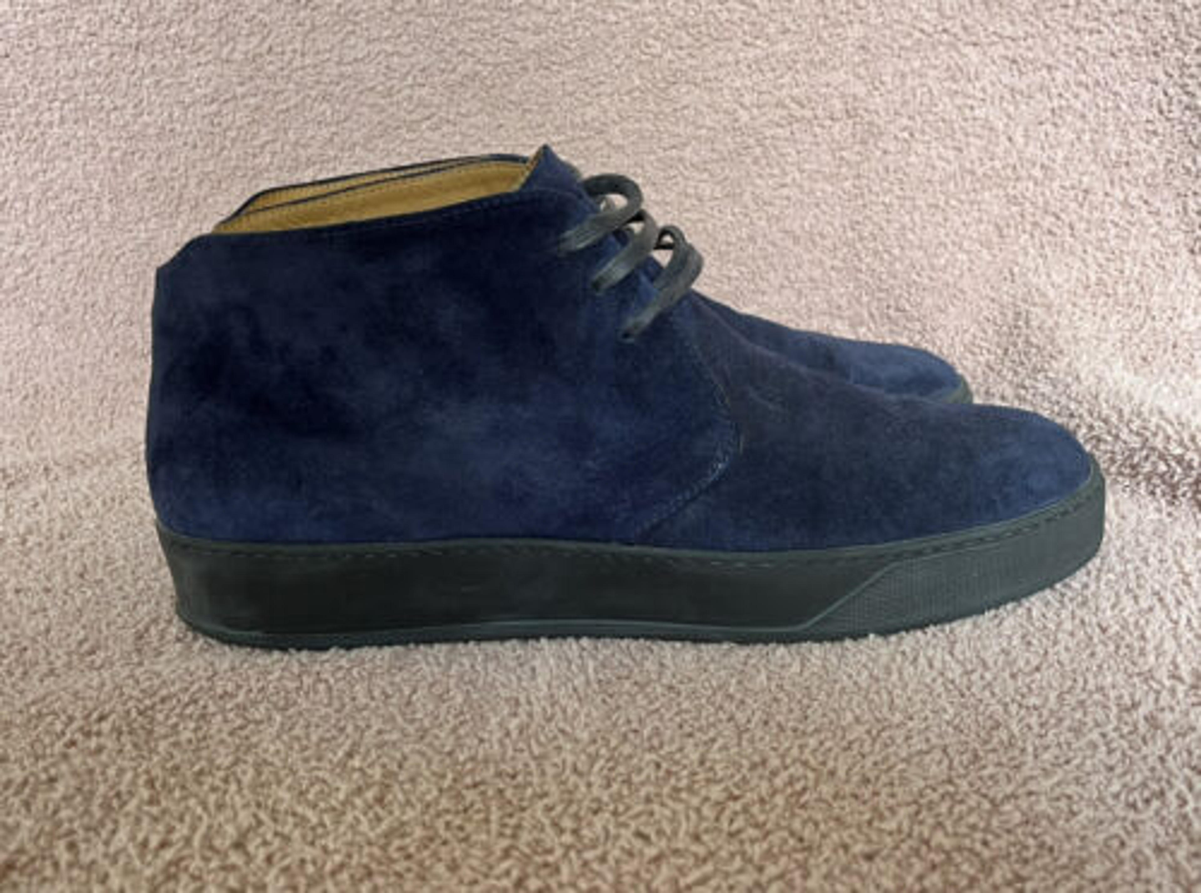 J. Fitzpatrick Navy Blue Suede Chukka Boot Men’s Size 11 | eBay