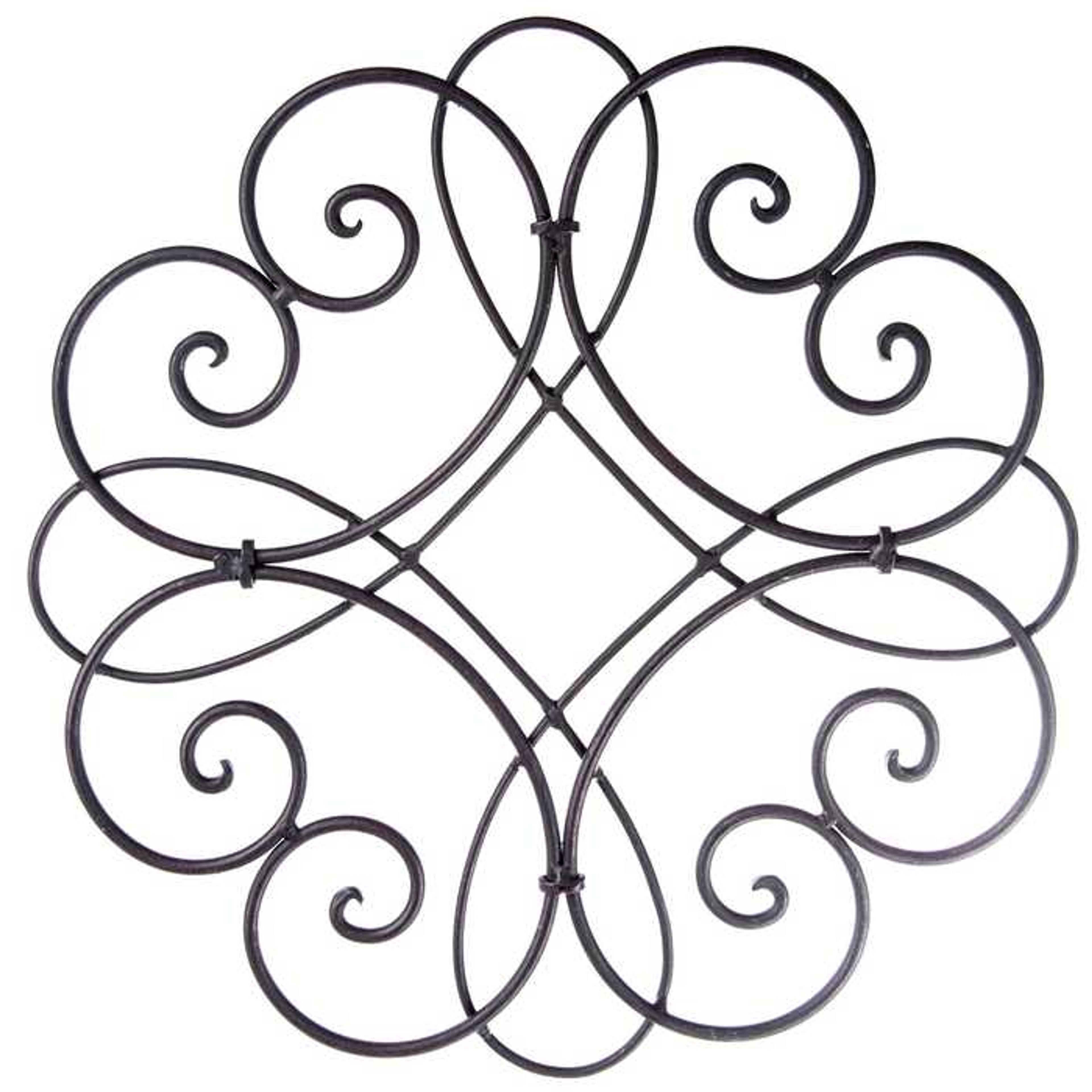 Round Mahogany Swirl Metal Wall Decor | Hobby Lobby | 469783