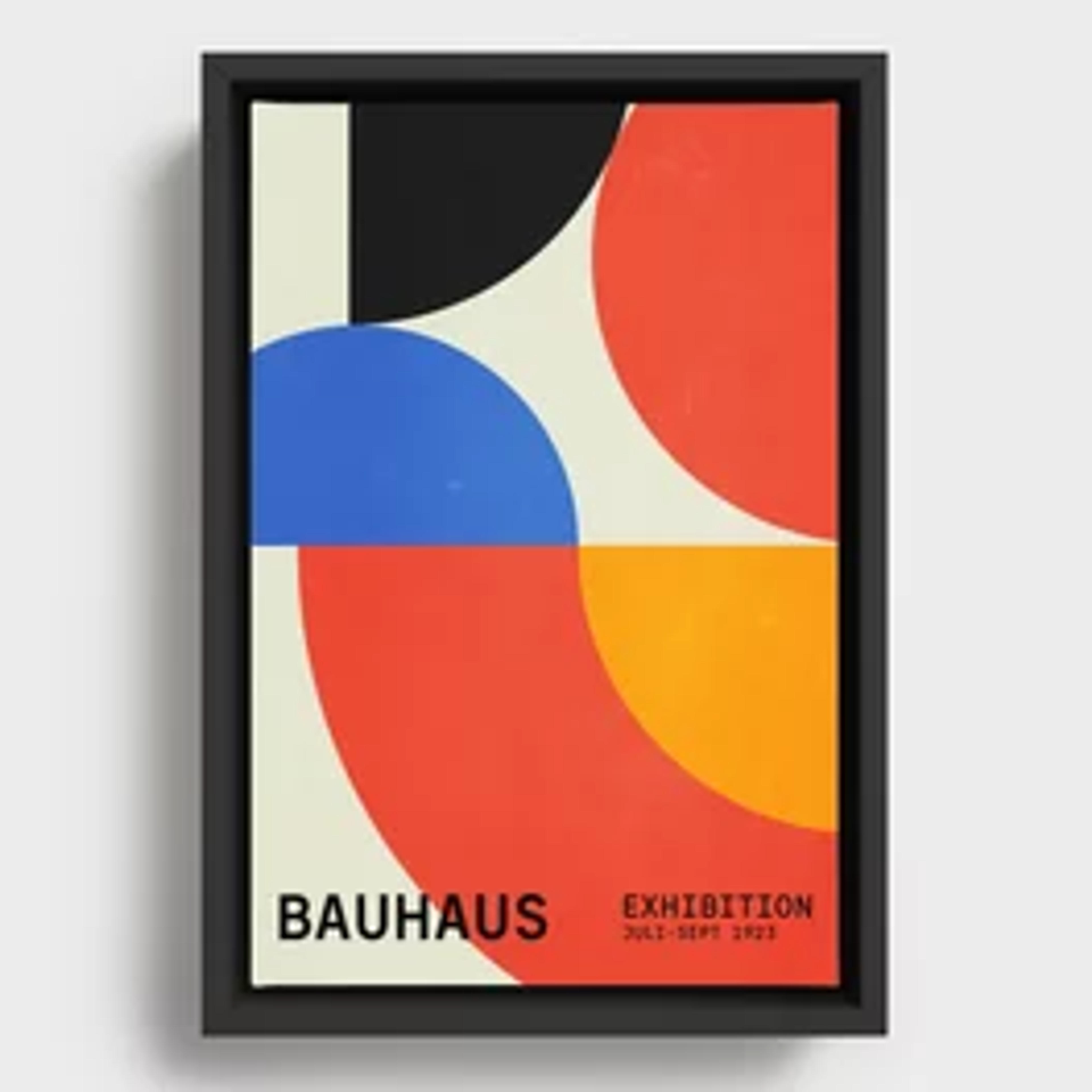 Bauhaus Exhibition 1923 II: Mid-Century Series Framed Canvas