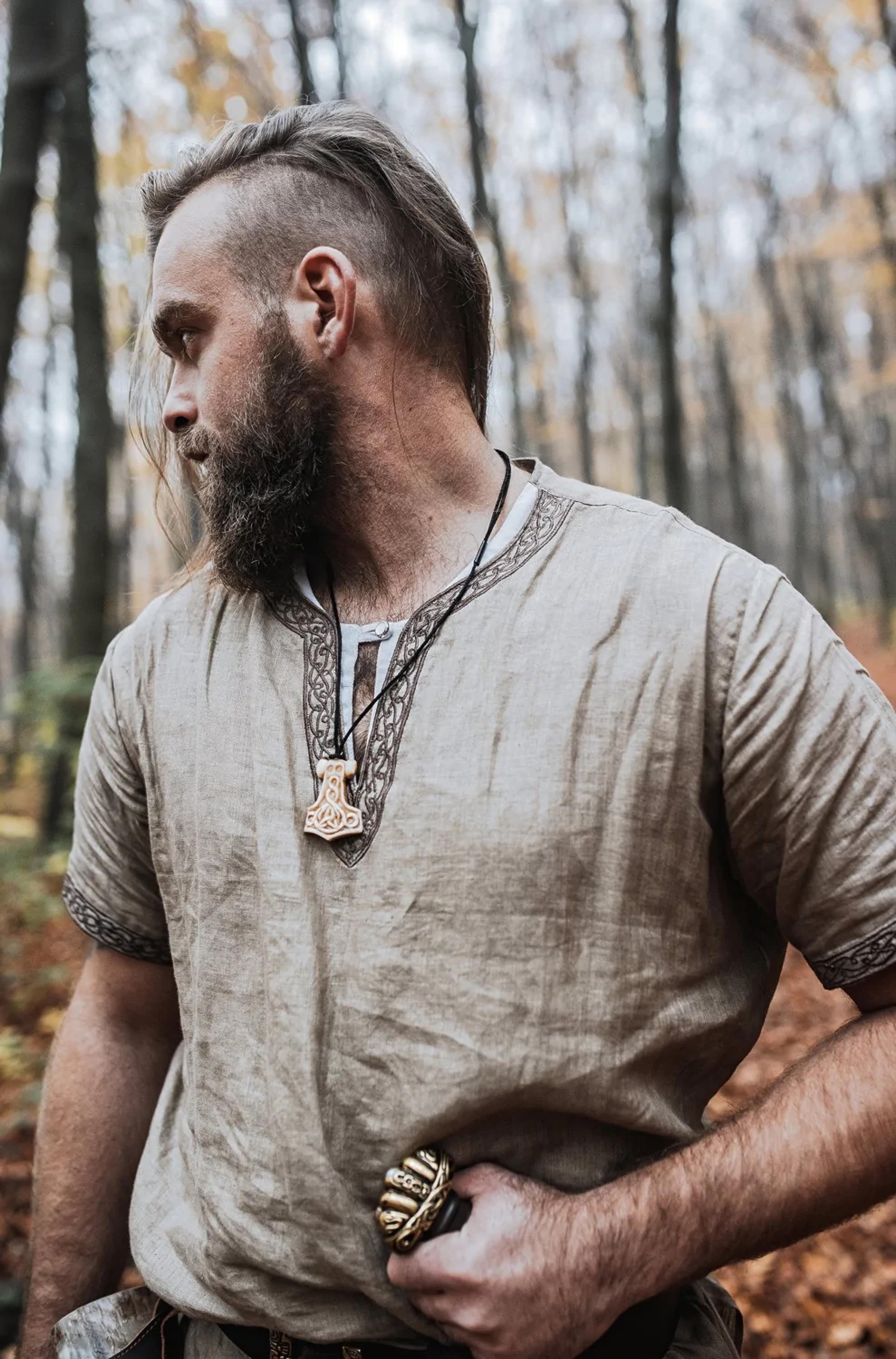 Linen Viking Tunic | Long & Short Sleeve Reenactment Attire