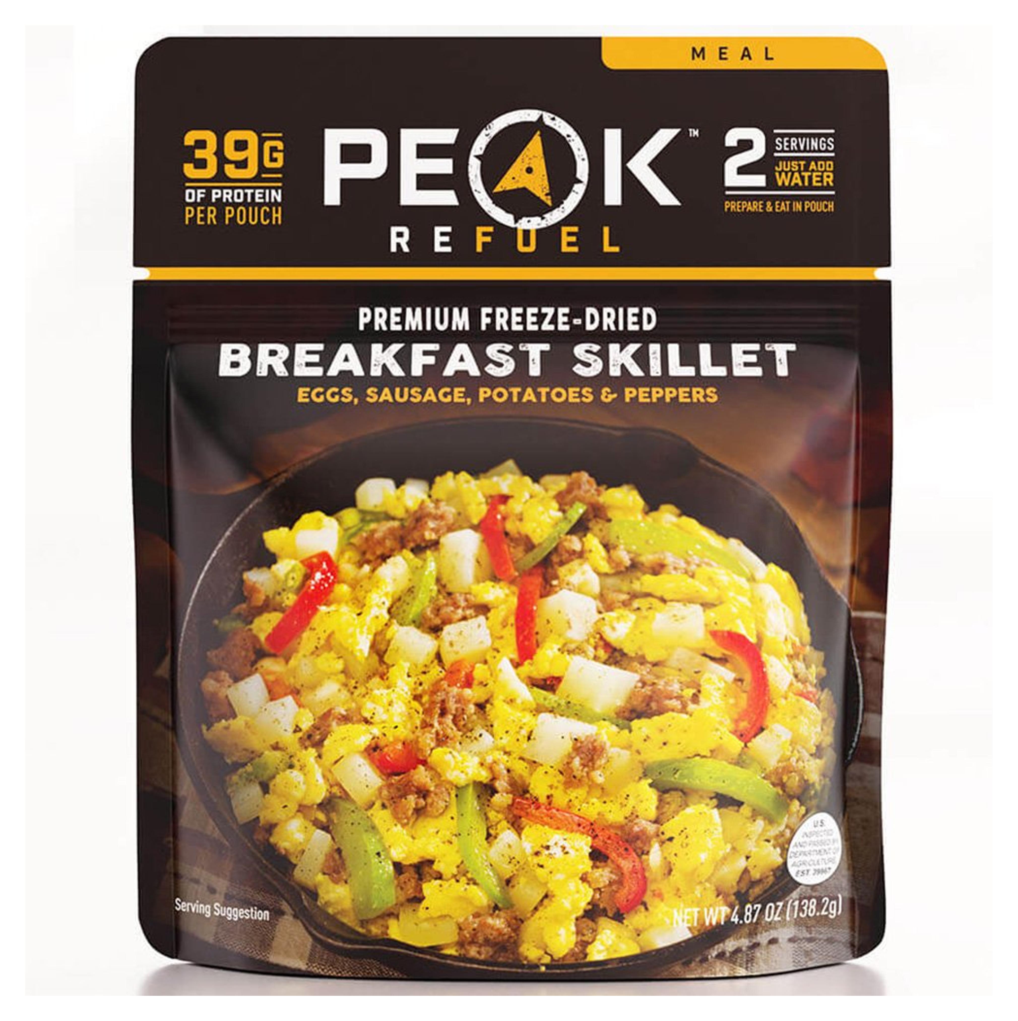 Peak Refuel Breakfast Skillet | Freeze Dried Backpacking and Camping Meals | Amazing Taste | Quick Prep Food