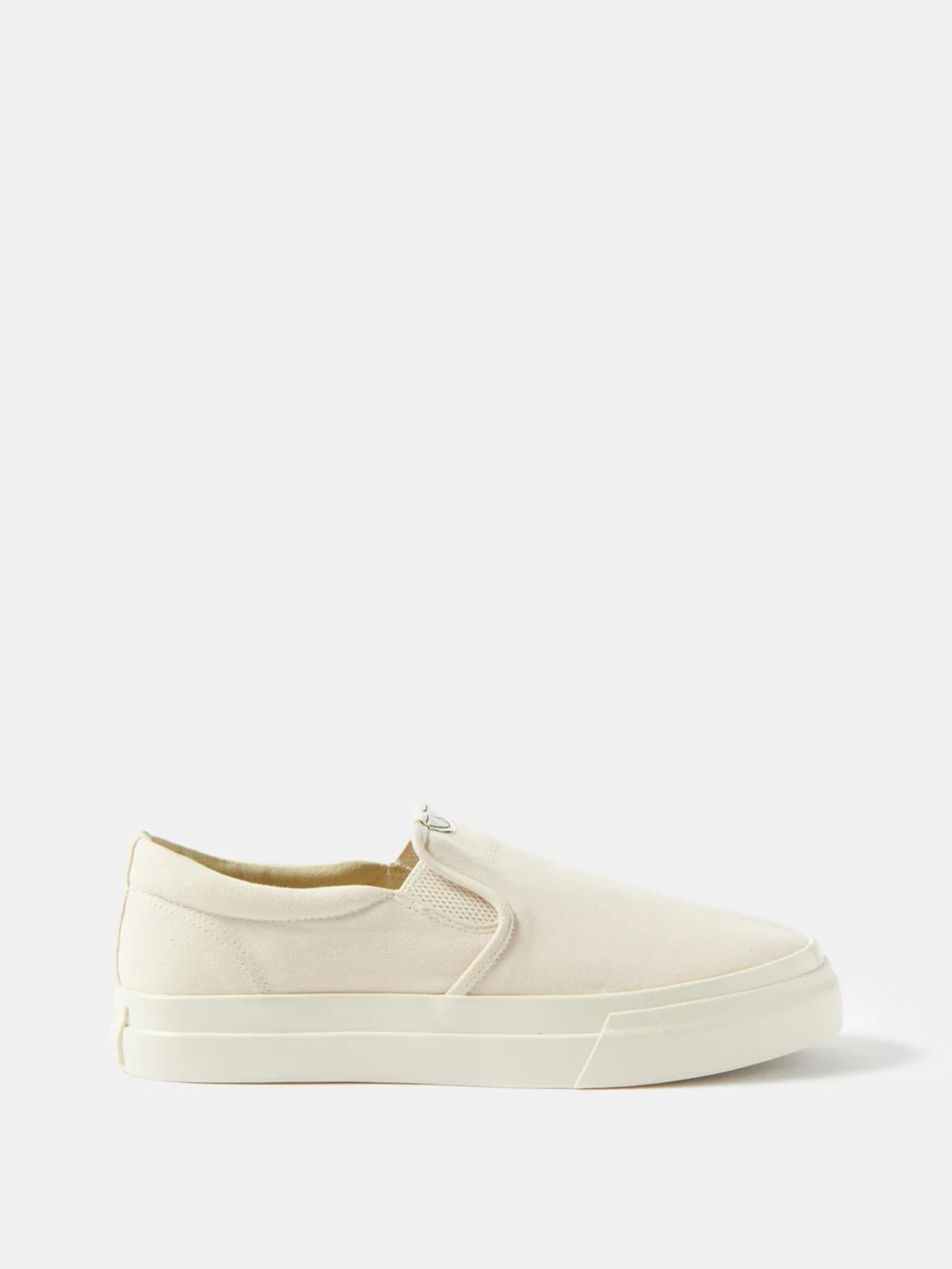 Neutral Lister canvas slip-on trainers | Stepney Workers Club | MATCHESFASHION US
