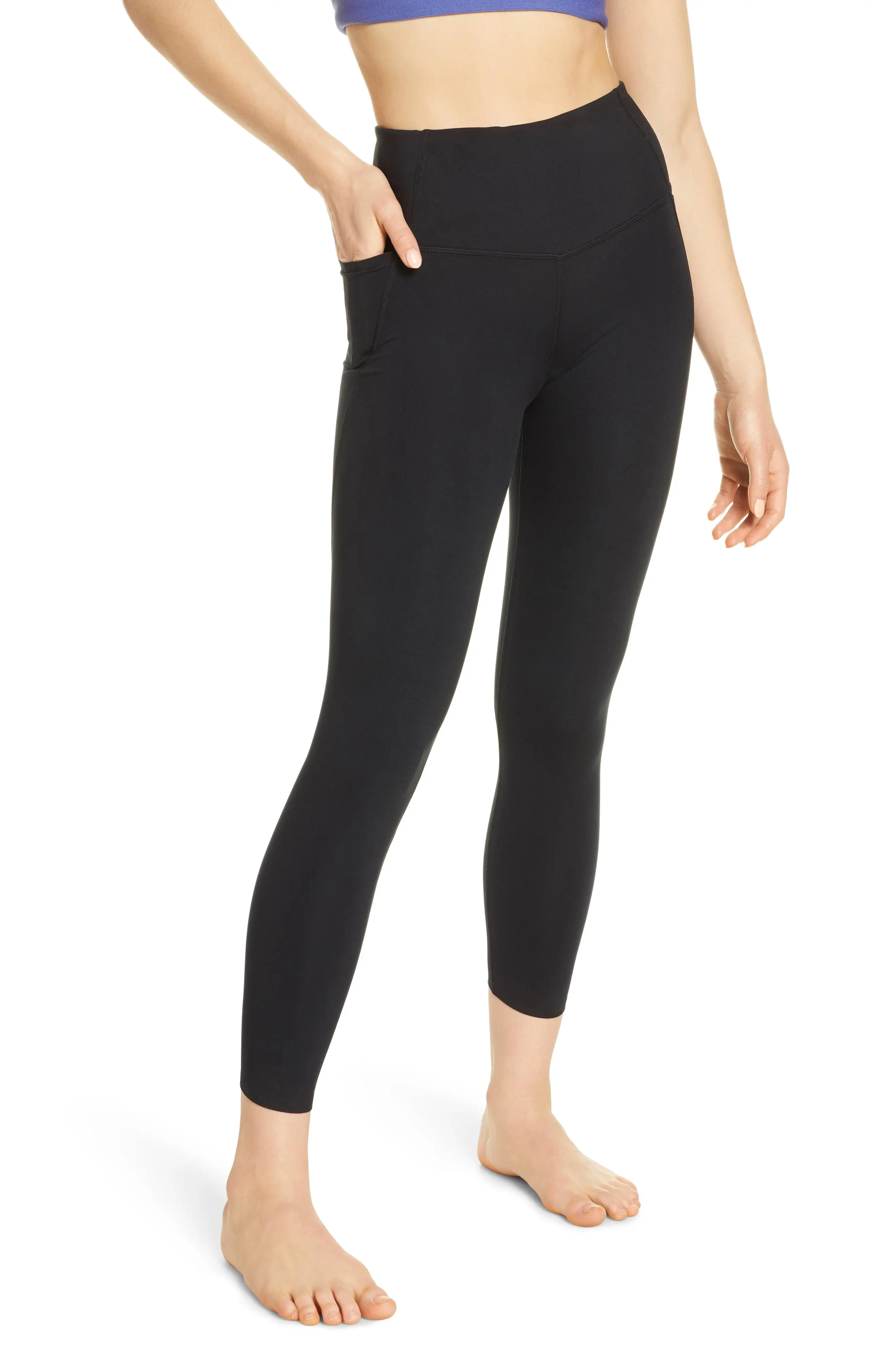 Zella - High Waist Studio Lite Pocket 7/8 Leggings