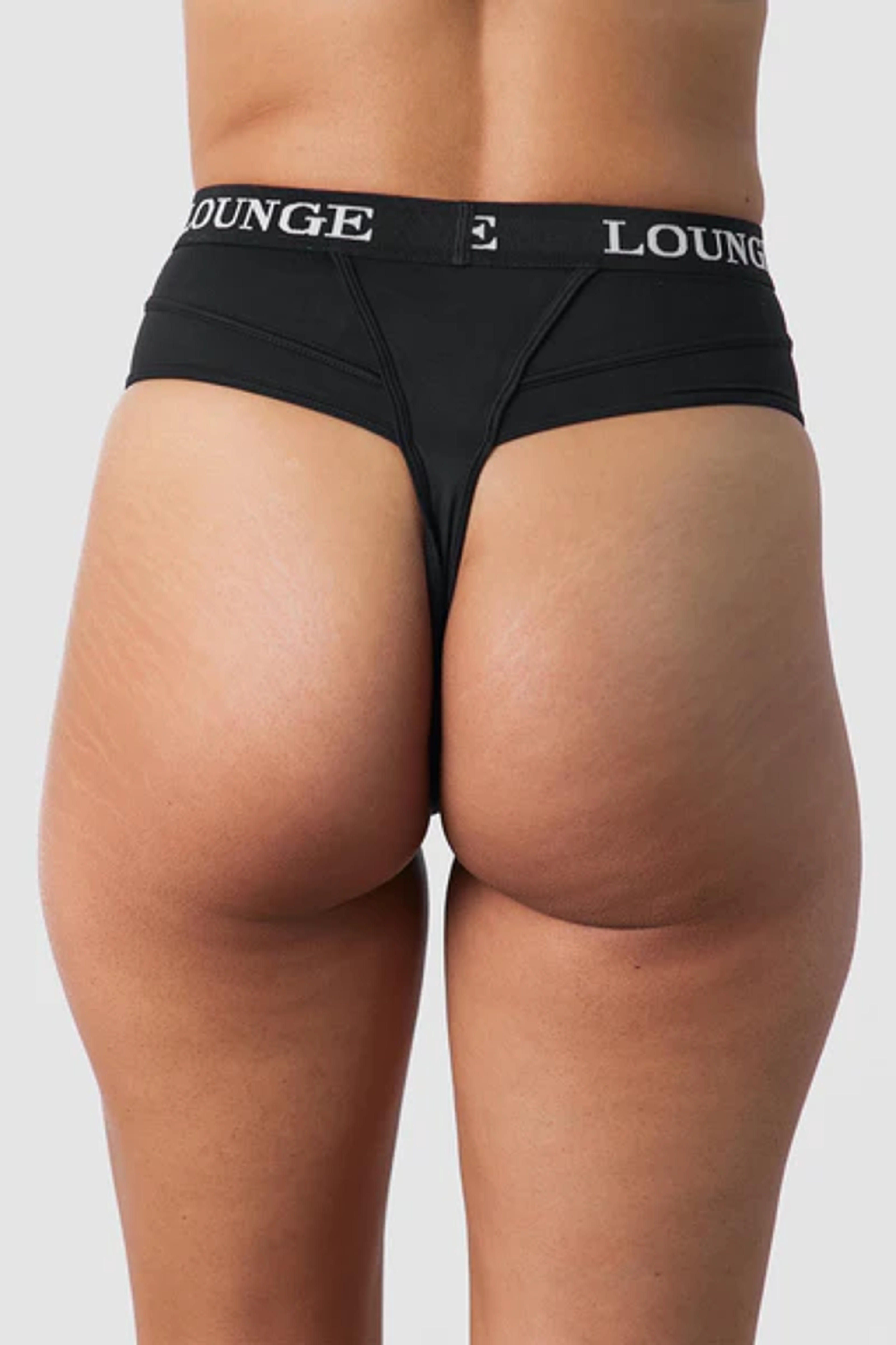 Nurture Thong - Black – Lounge Underwear