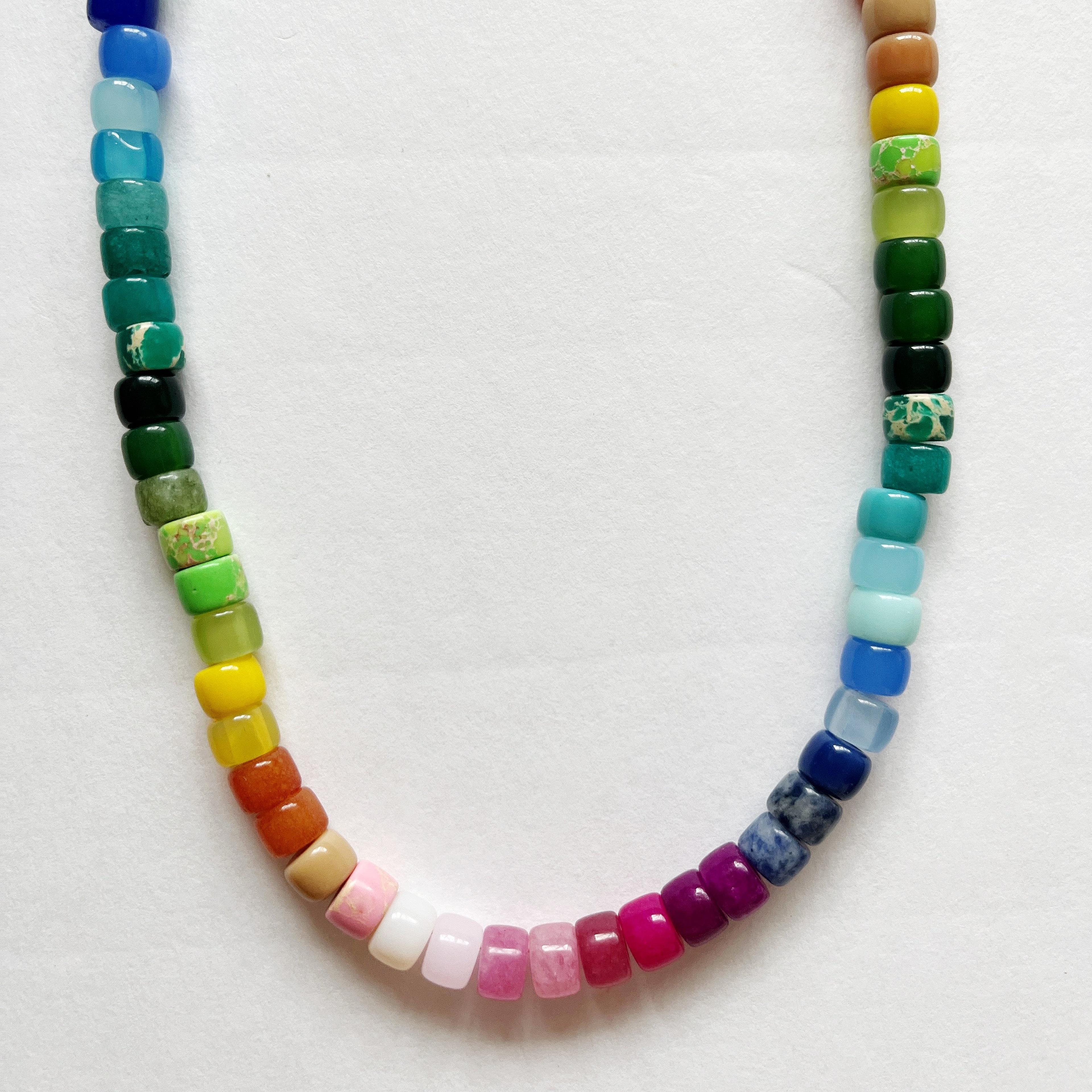 Rainbow Pony Bead Necklace – millie mae