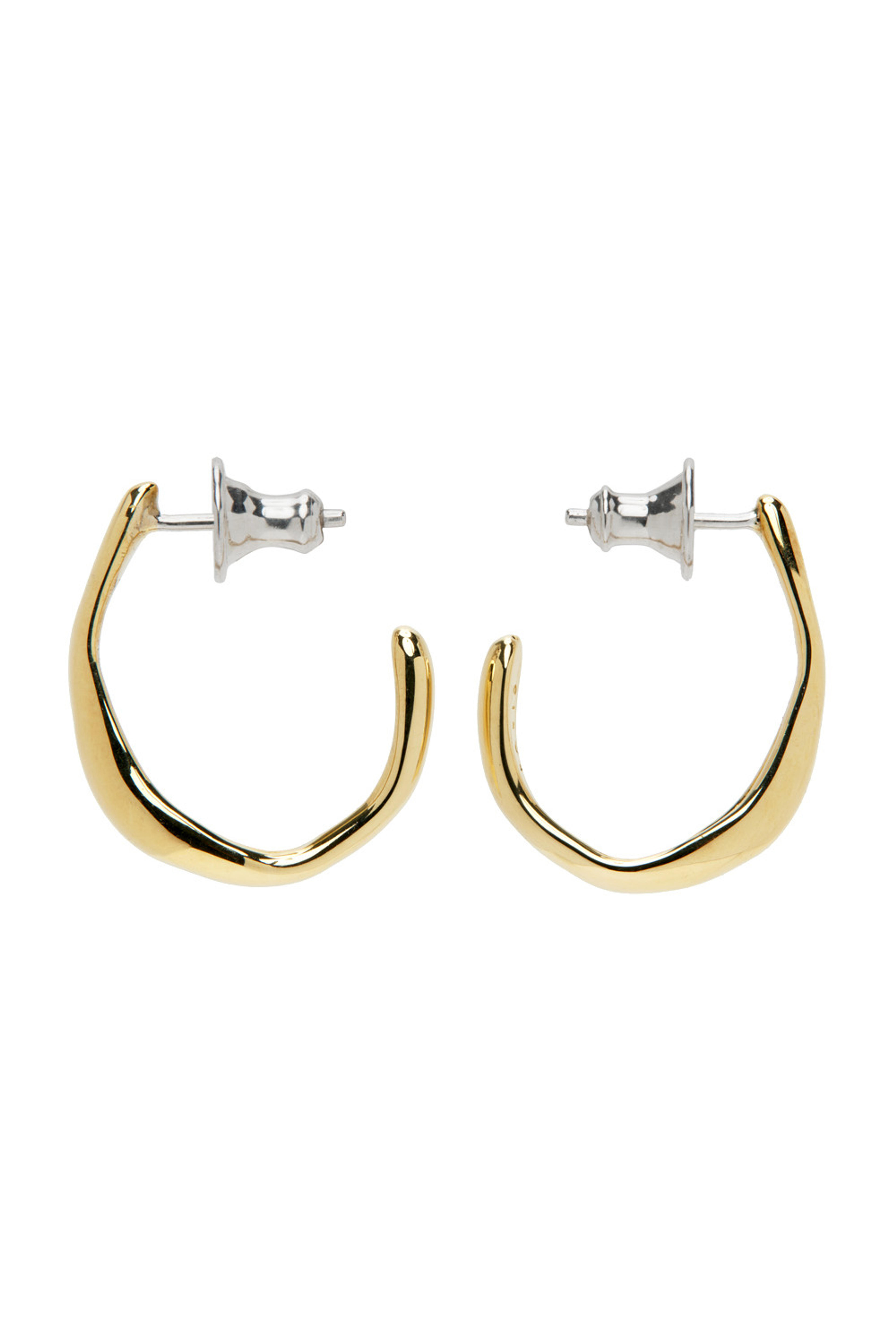 Gold Small Vero Earrings by FARIS on Sale