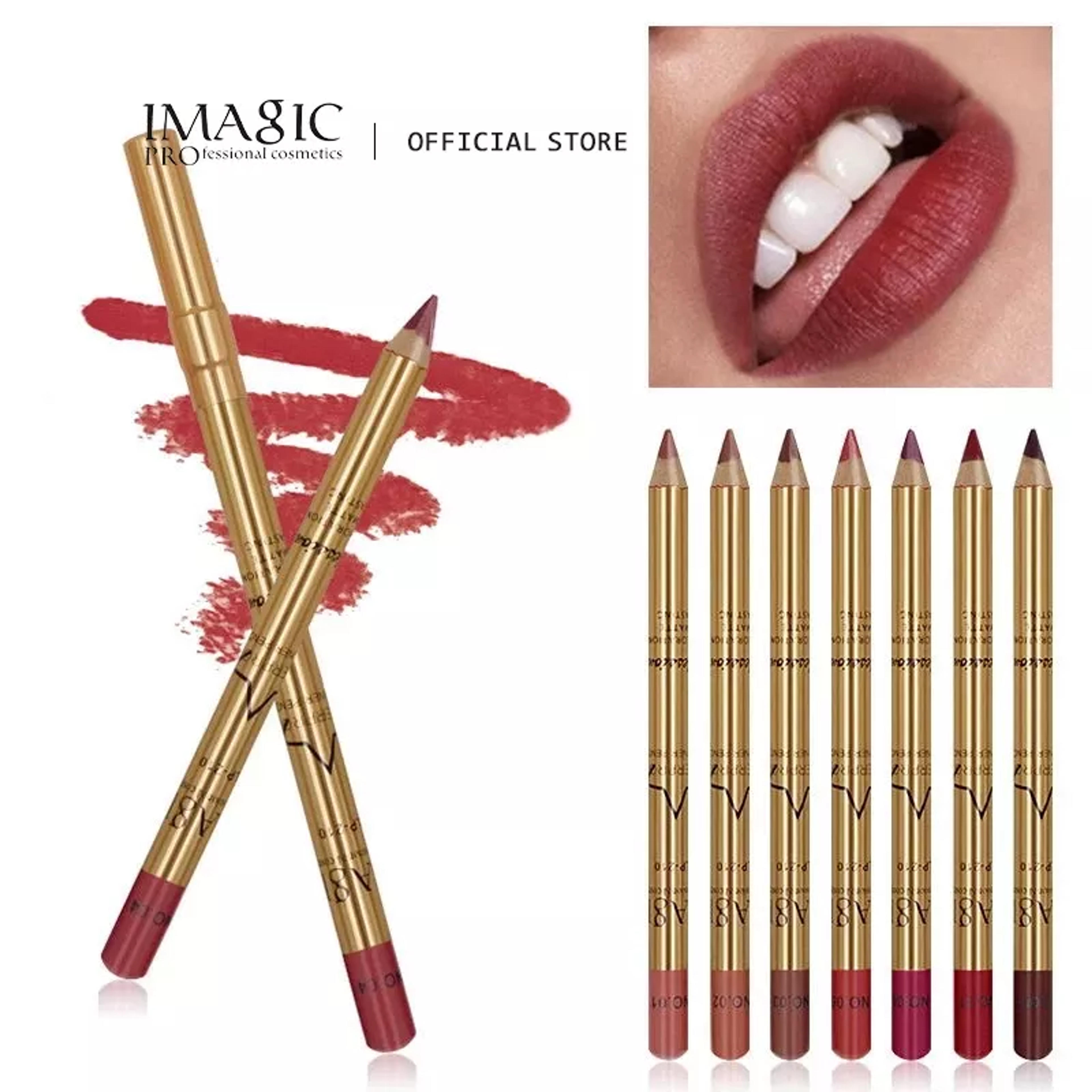 Imagic 8colors/kit Lip Liner Pencil Nude Matte Lip Liner Moisturizing Waterproof Long Lasting Makeup Professional Lip Liner Tool - Lip Liner - AliExpress