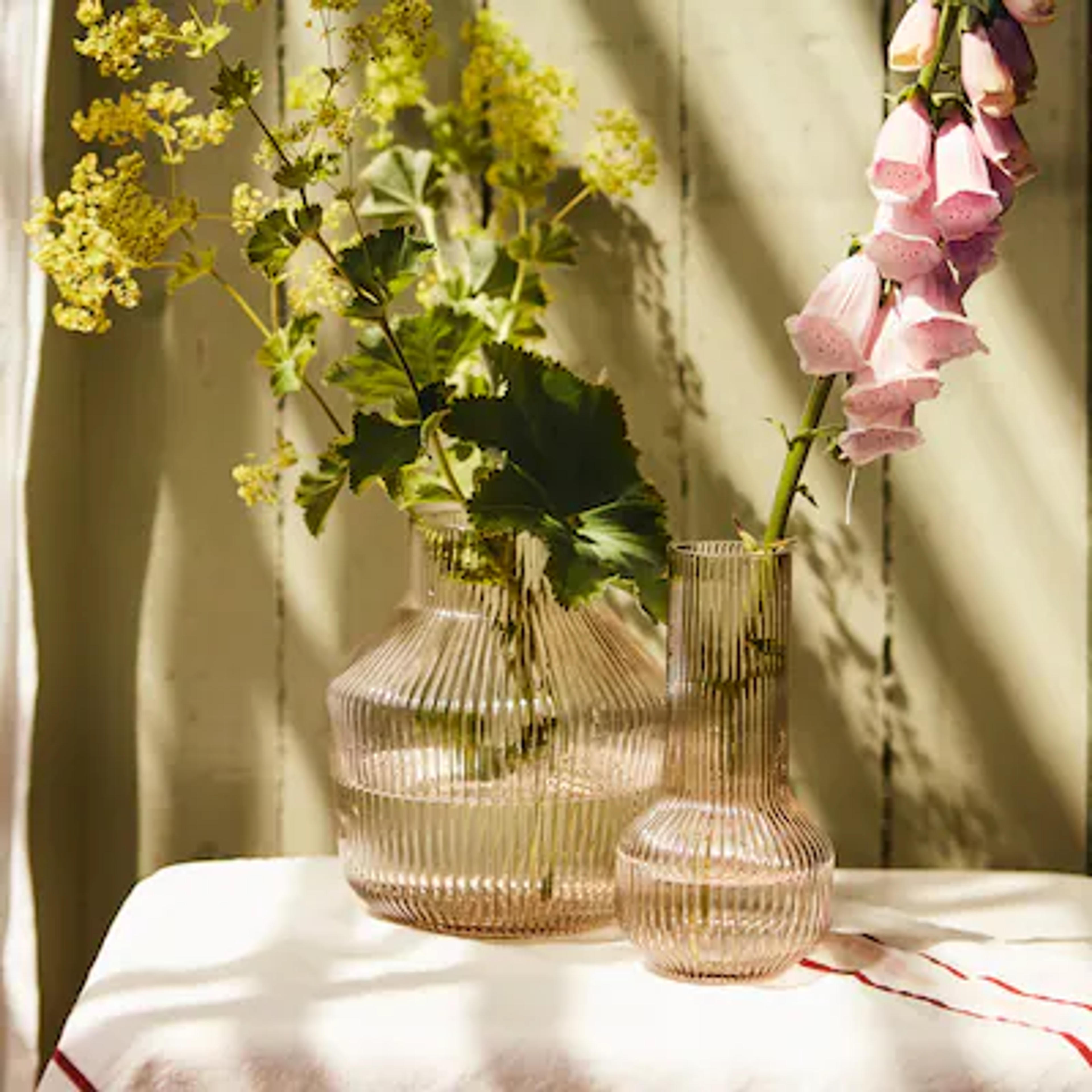 ANLEDNING Vase, set of 2, light brown - IKEA