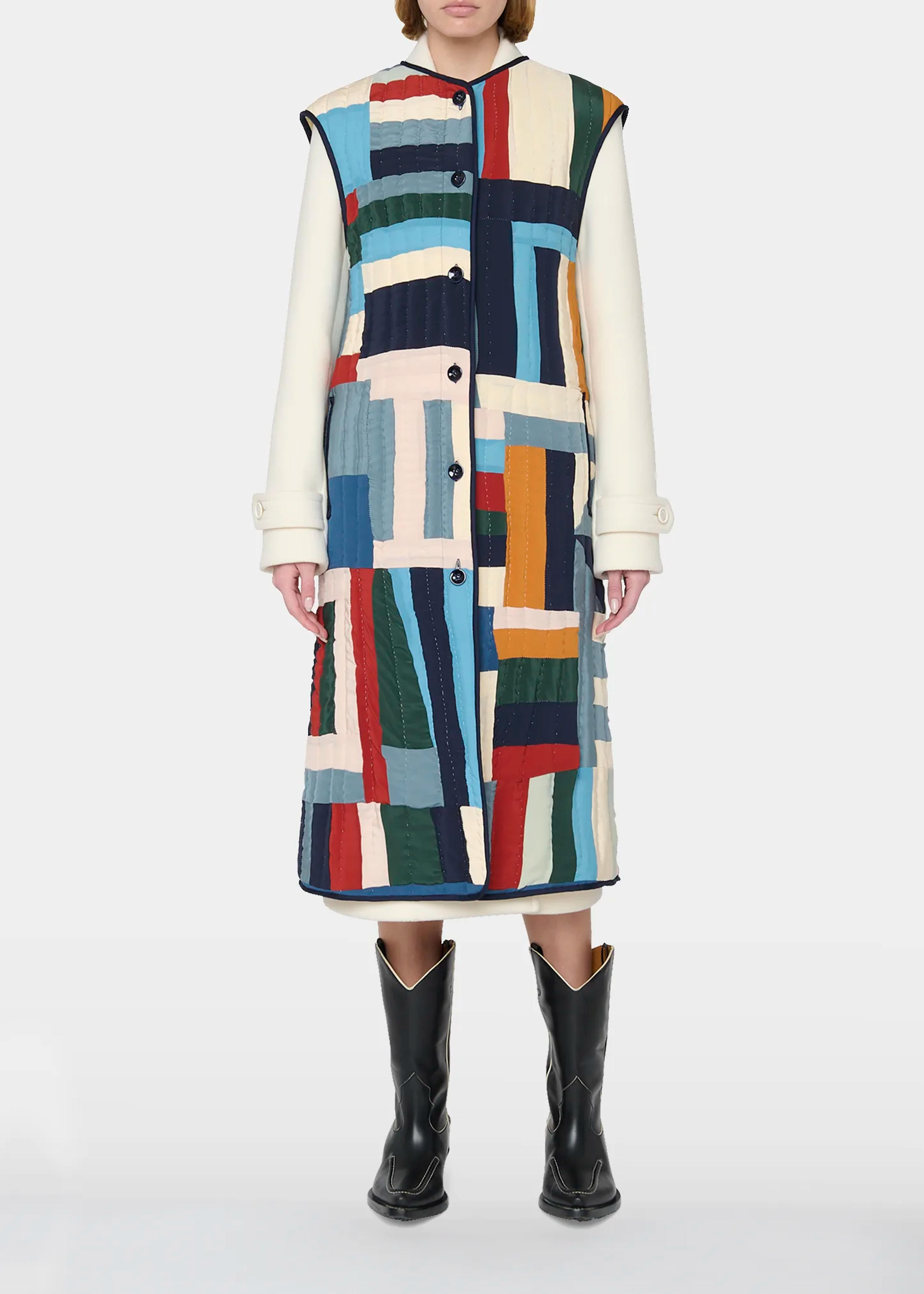 Chloe Fair Trade Deadstock Multicolor Crepe De Chine Coat - Bergdorf Goodman