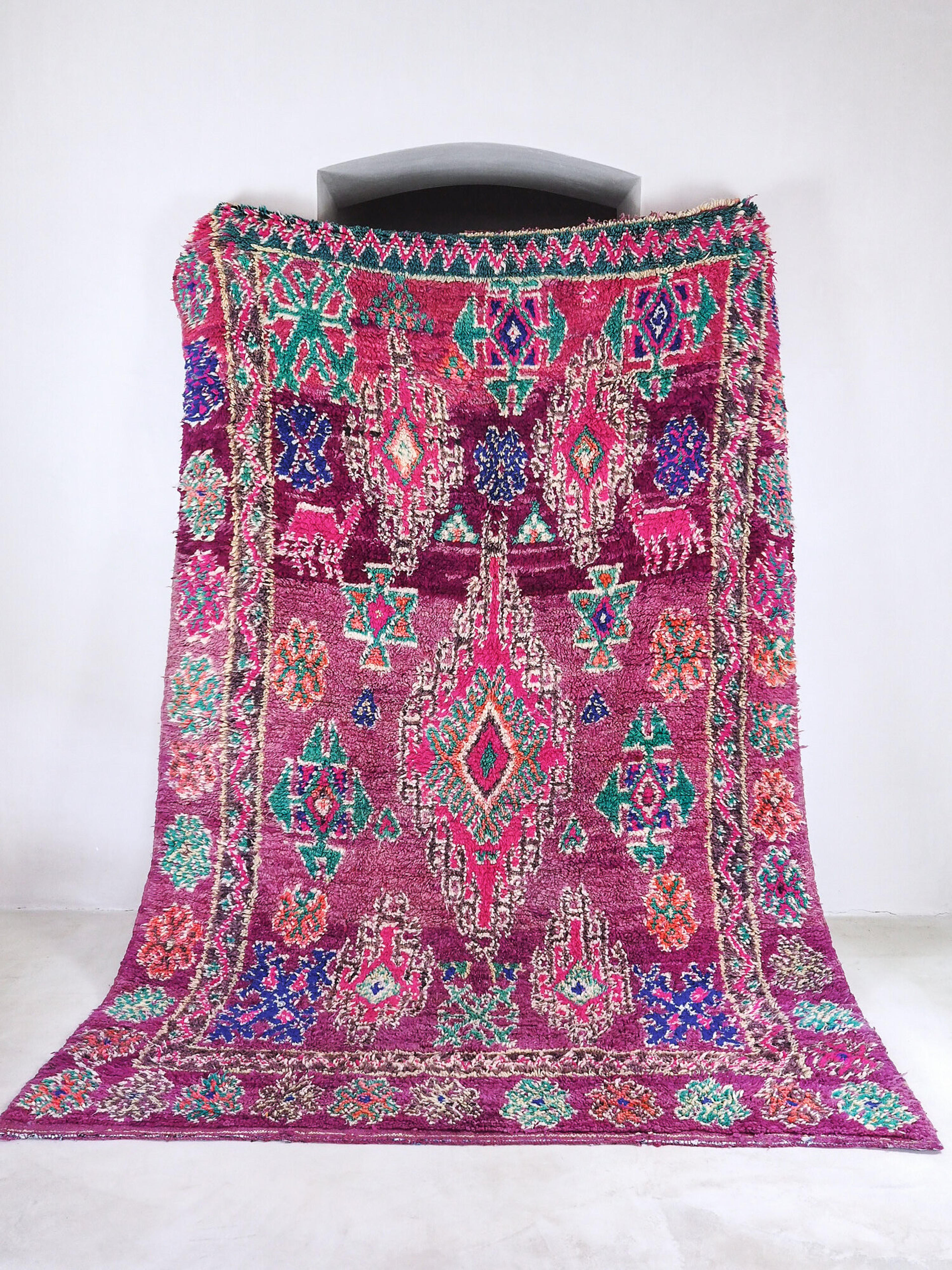 MOROCCAN VINTAGE BENI M’GUILD CARPET - MOURAD - 298 x 197 CM — Äventyr - Bohemian Interior | Handmade Decor & Moroccan Rugs