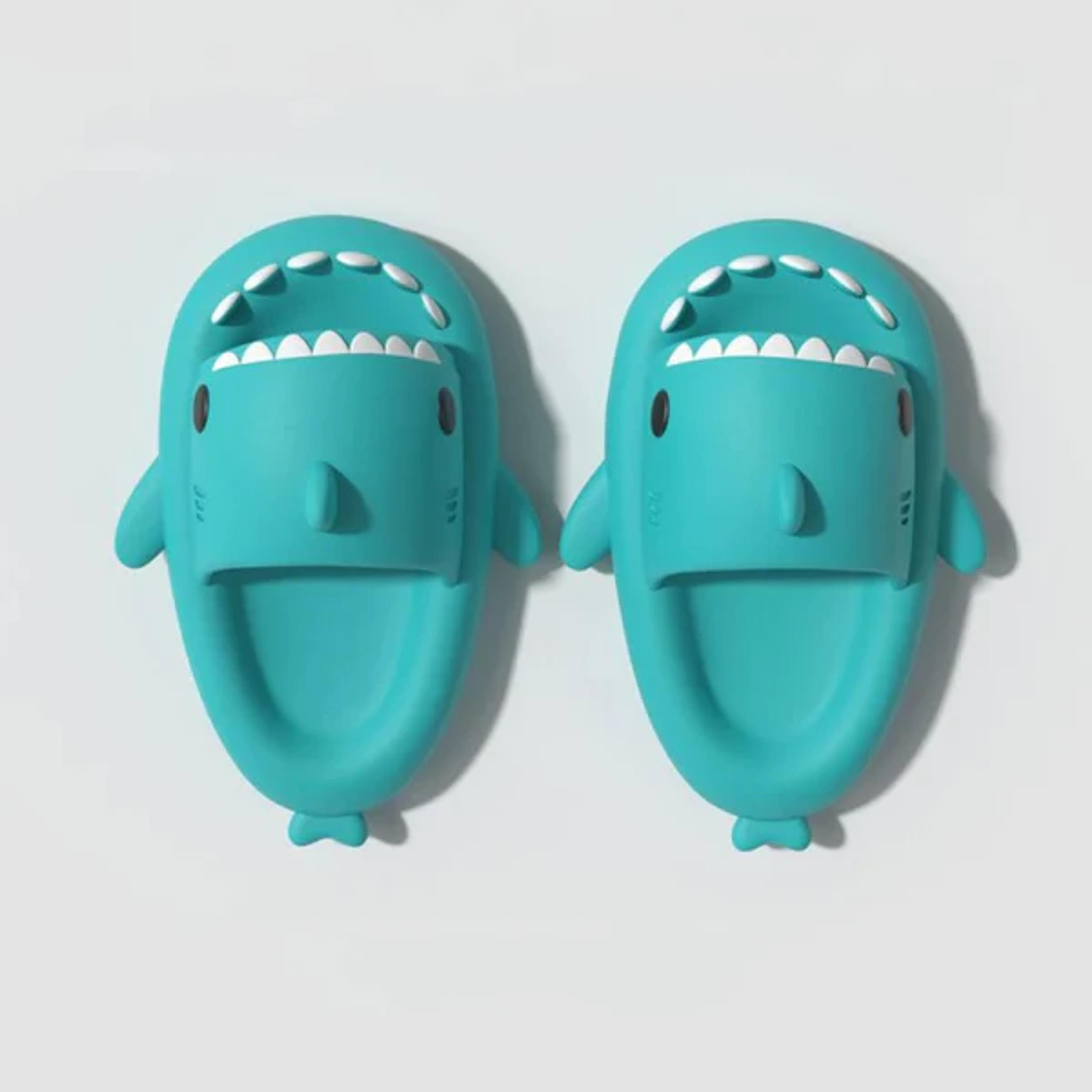 Shark Cloud Slides – Mesh Beach Shoes